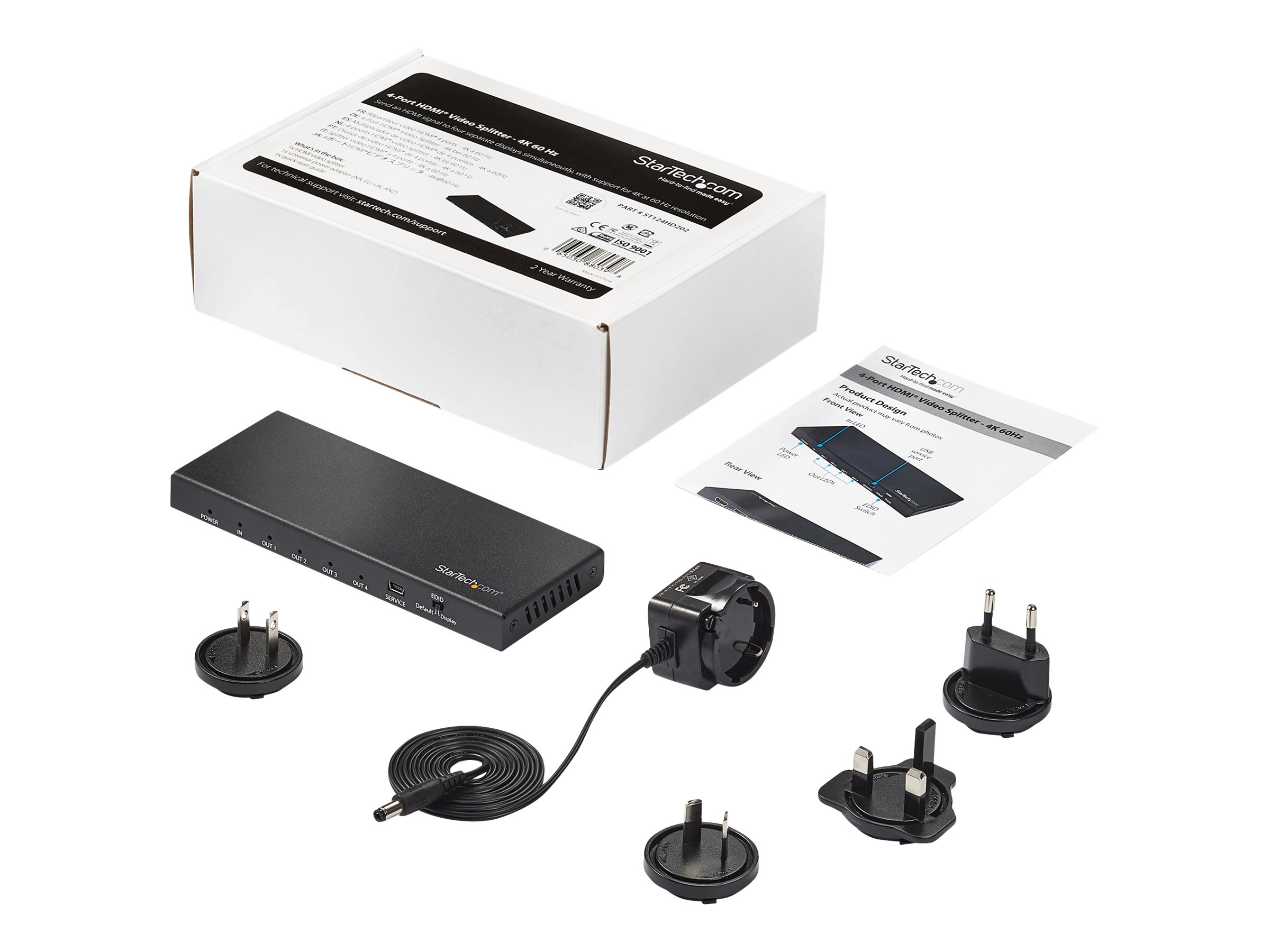 STARTECH 4 Port 4K HDMI Splitter