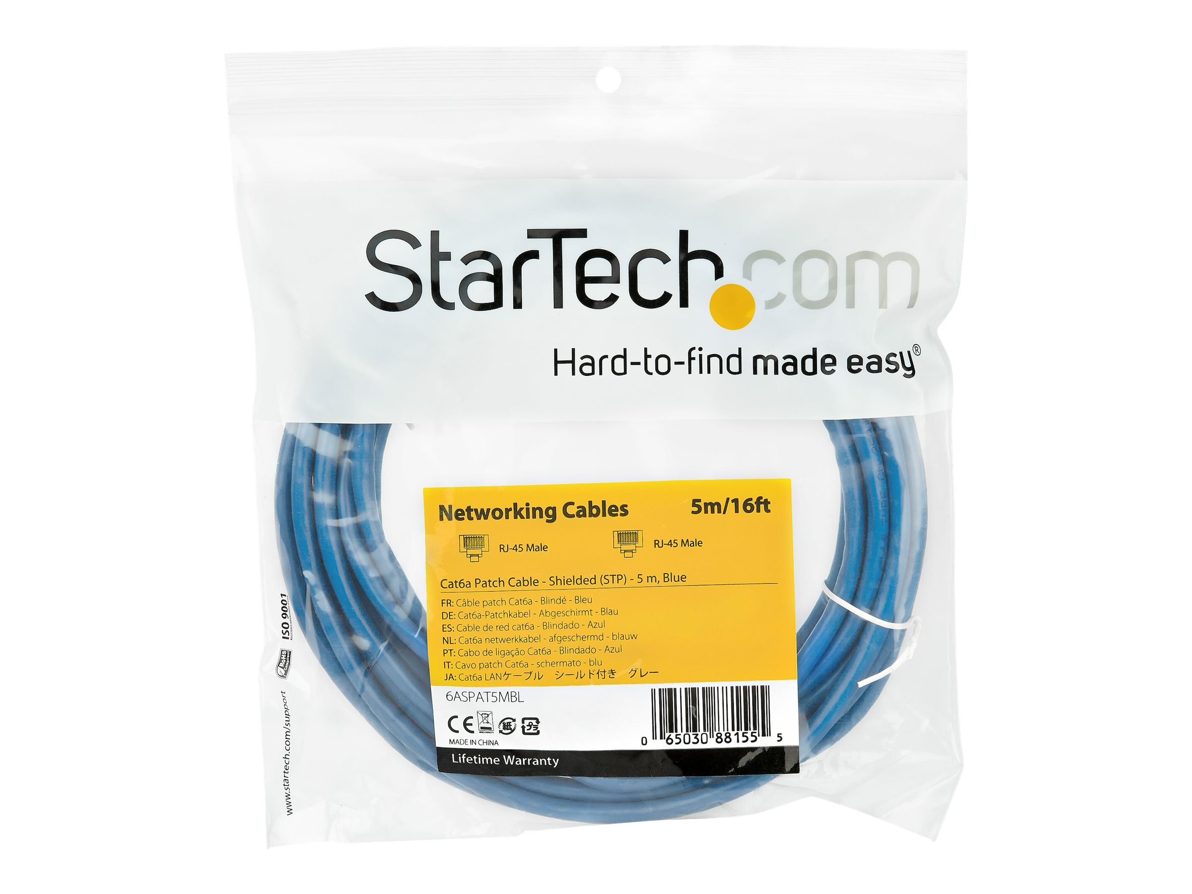 STARTECH 5m CAT6a Patchkabel - blau