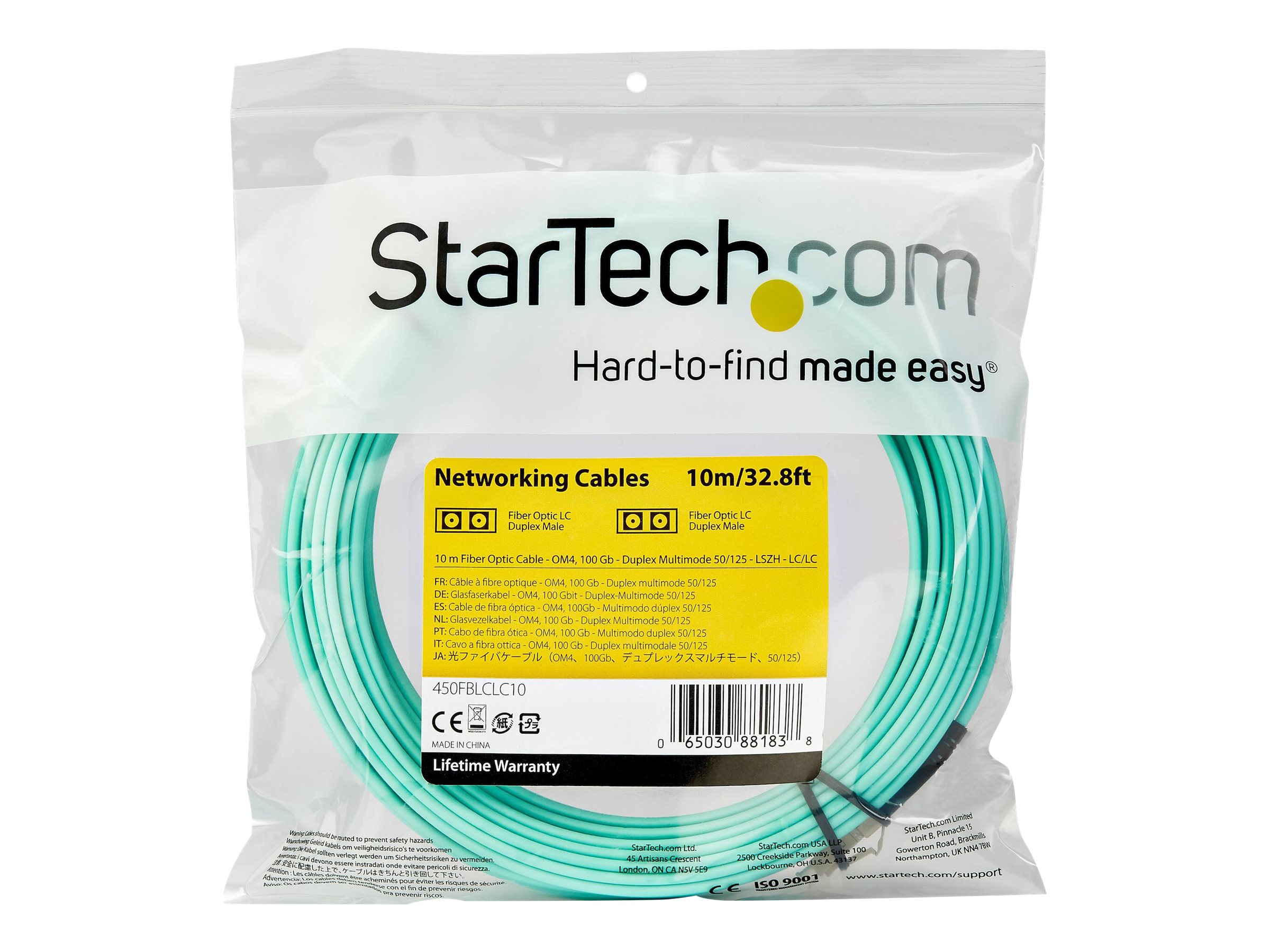 STARTECH 10m Fiber Patch Cord