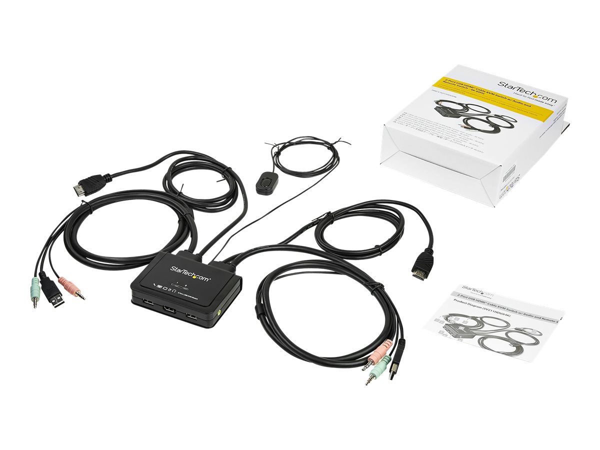 STARTECH 2 Port HDMI KVM Switch - 4K60