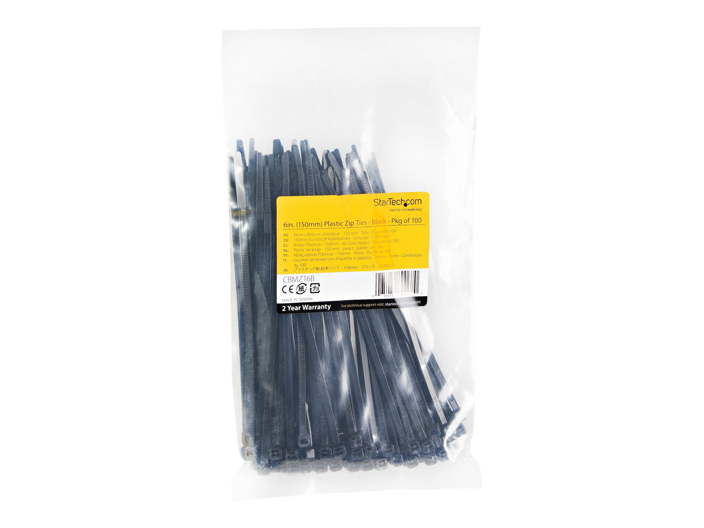 STARTECH Cable Ties 152x3mm 100 pieces