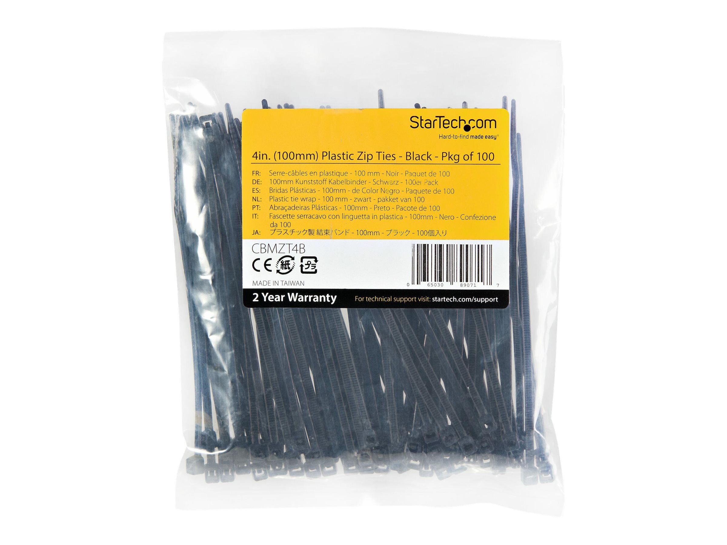 STARTECH Cable Ties 100x2mm 100 pieces