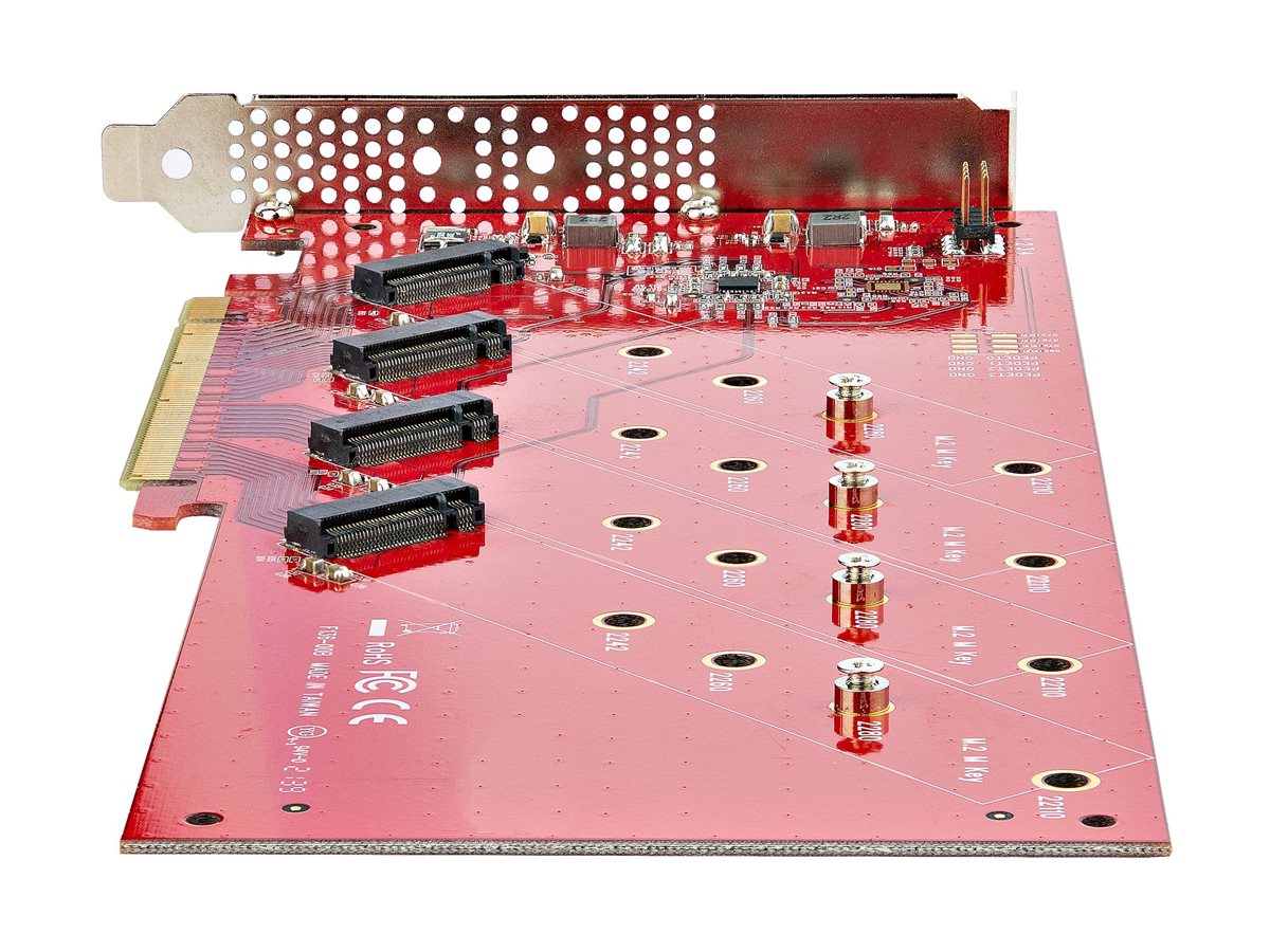 STARTECH Quad M.2 PCIe Adapter 4x NVMe