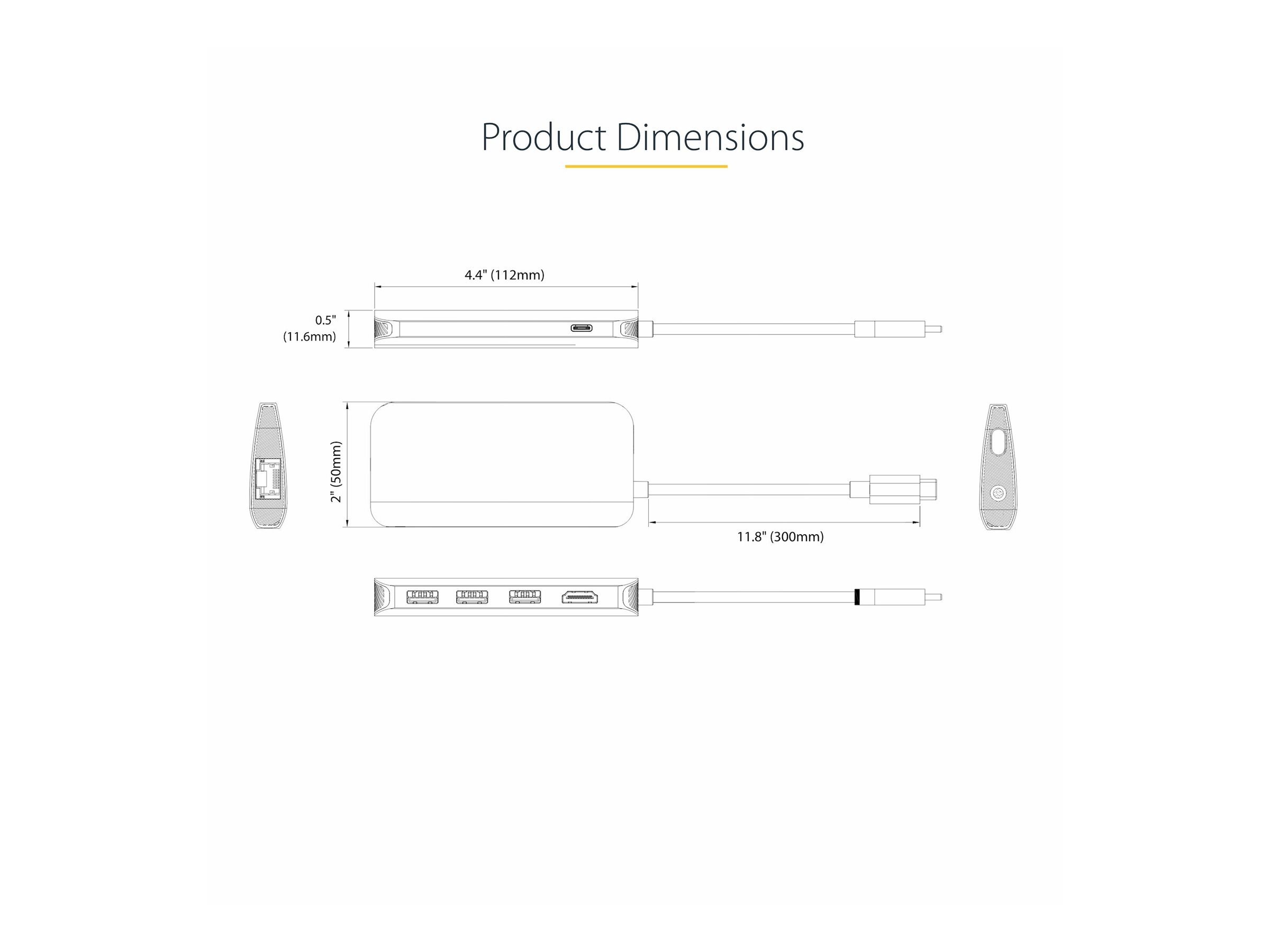 STARTECH USBC Multiport Adapter 4K 60Hz