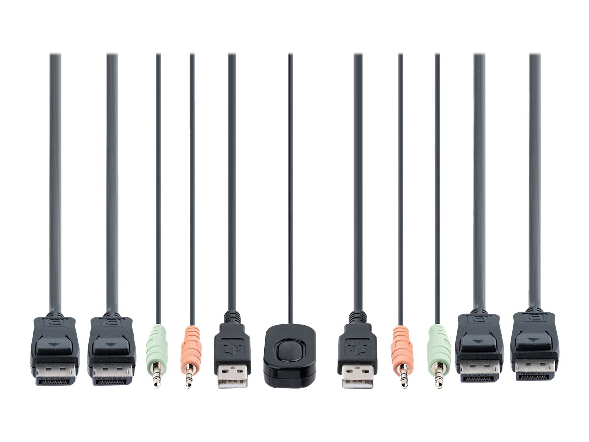 STARTECH 2-Port Dual Monitor KVM Switch