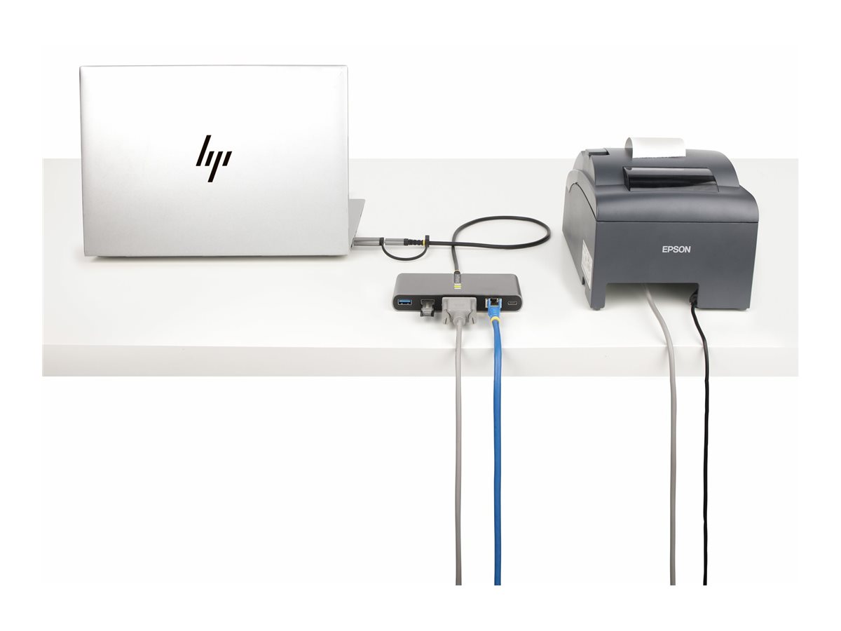 STARTECH 2-Port USB-C Hub GbE & RS232