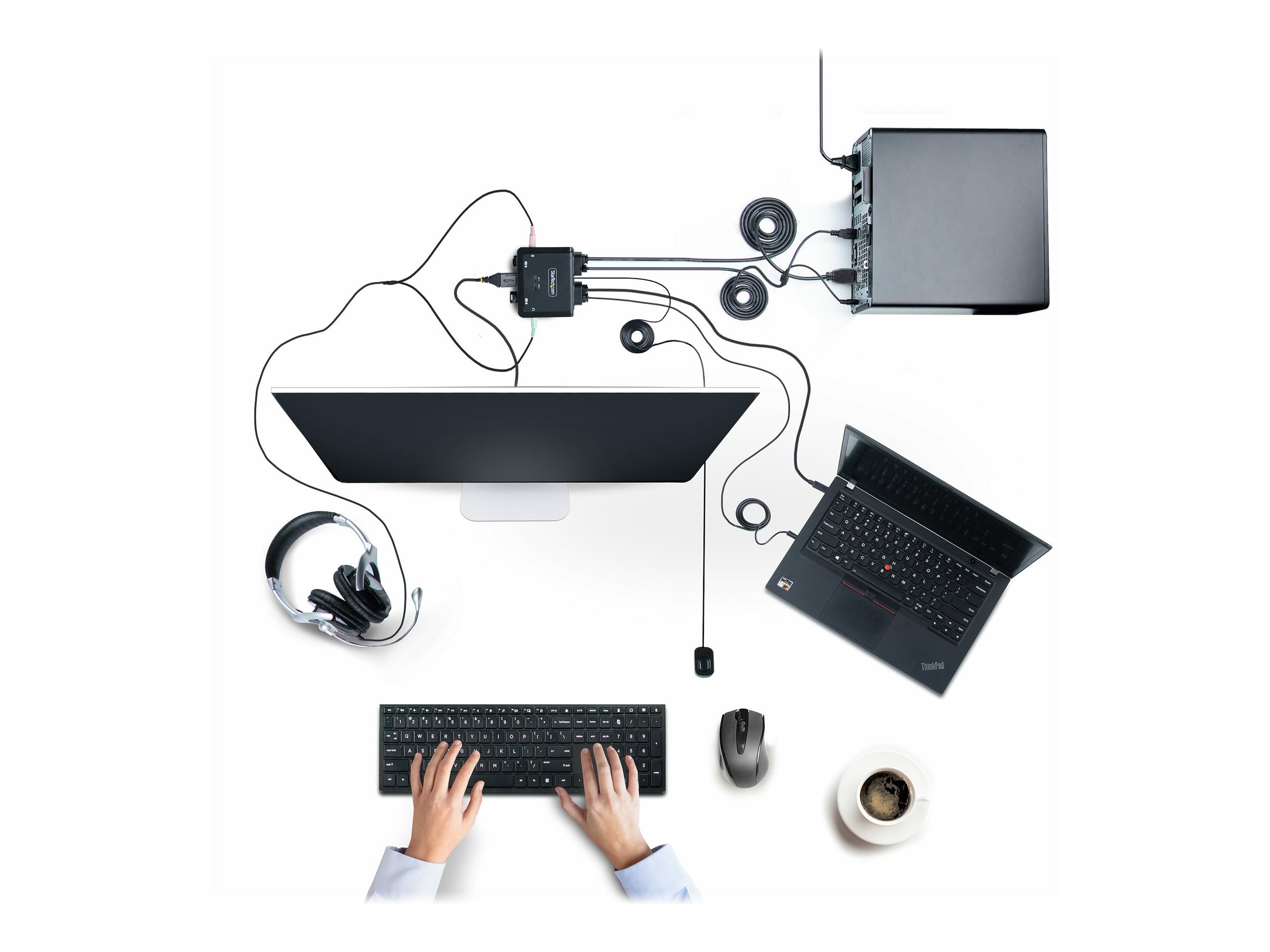STARTECH 2-Port Hybrid 4K KVM-Switch