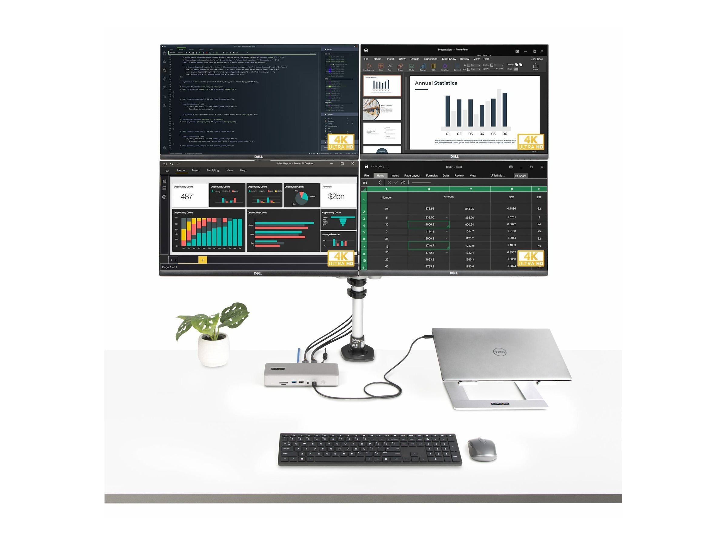 STARTECH Thunderbolt 4 Dock 2x HDMI/DP