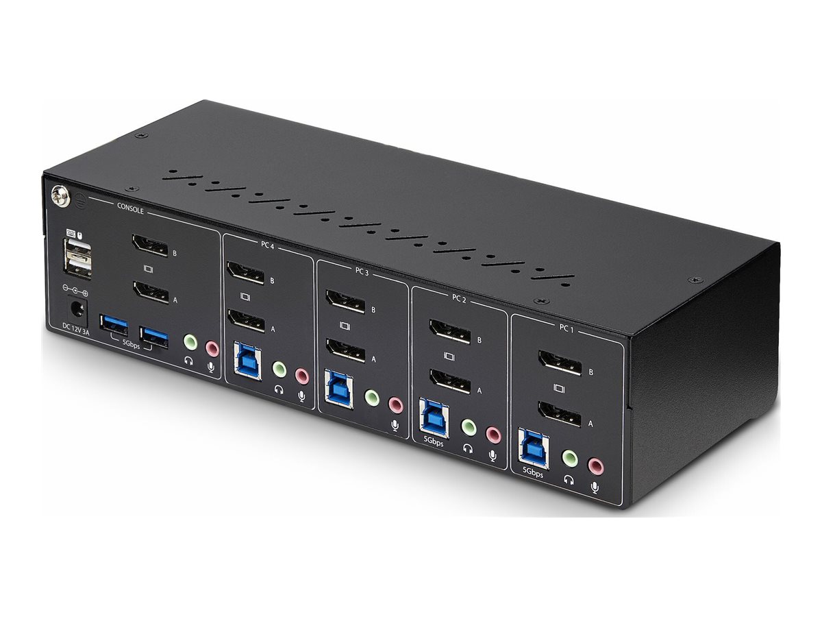 STARTECH KVM Switch Dual Monitor DP 4K