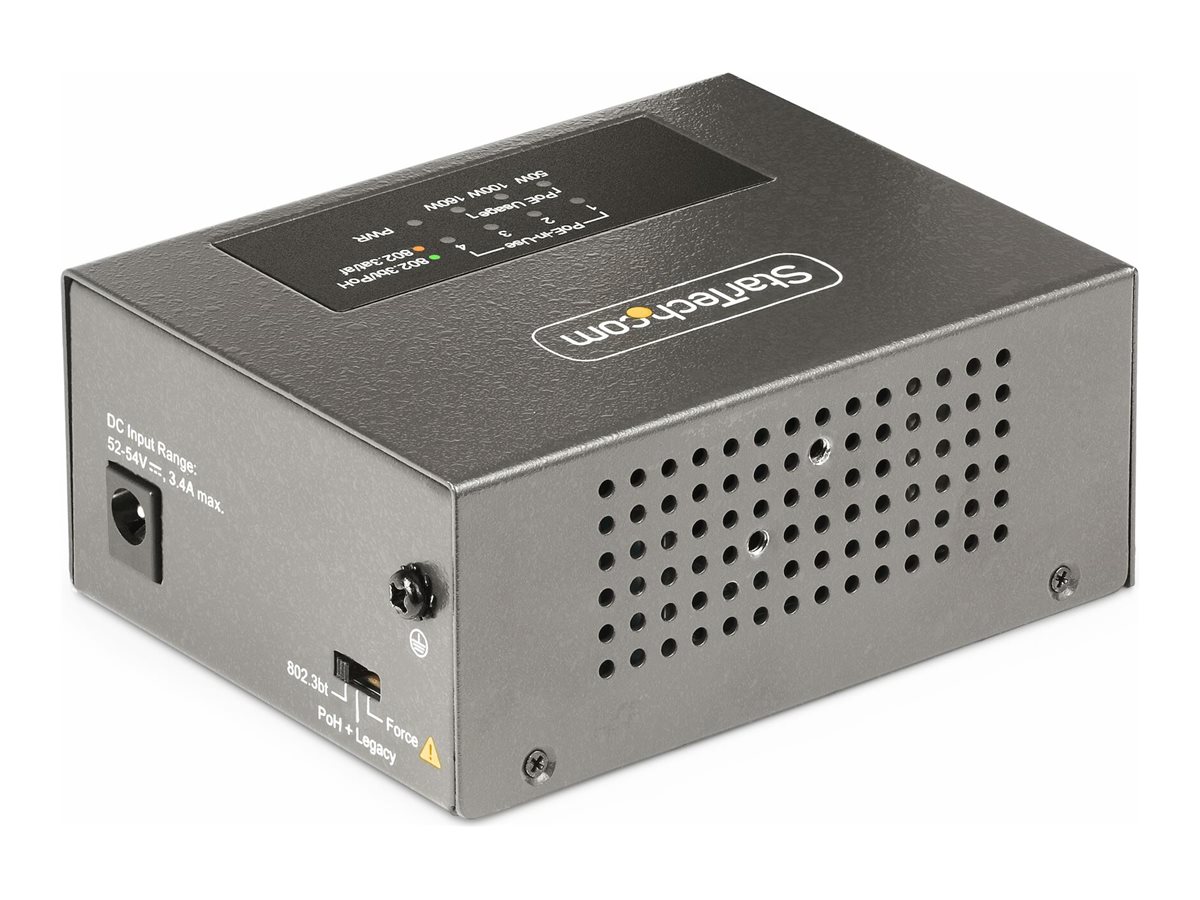 STARTECH 4-Port PoE+/PoE++ Injector 95W