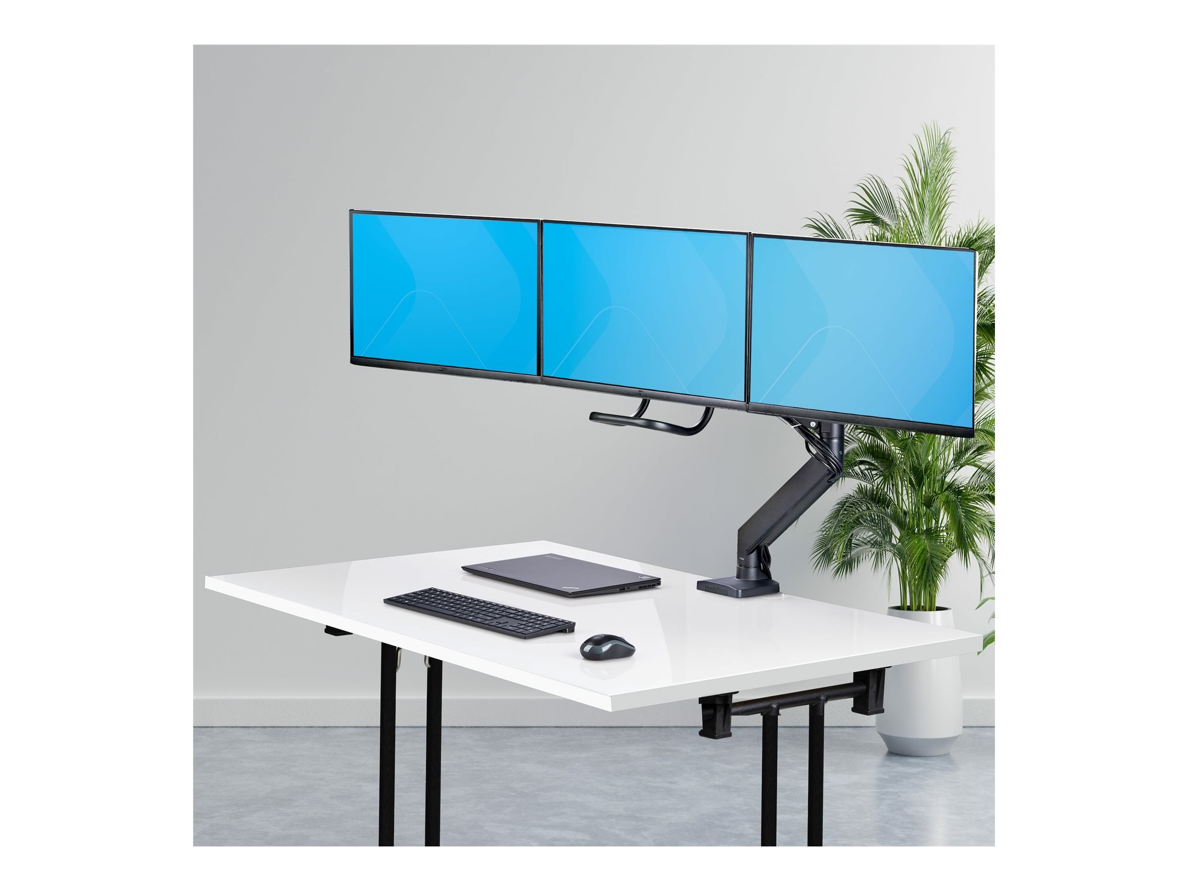 STARTECH Drei Monitortischhalterung