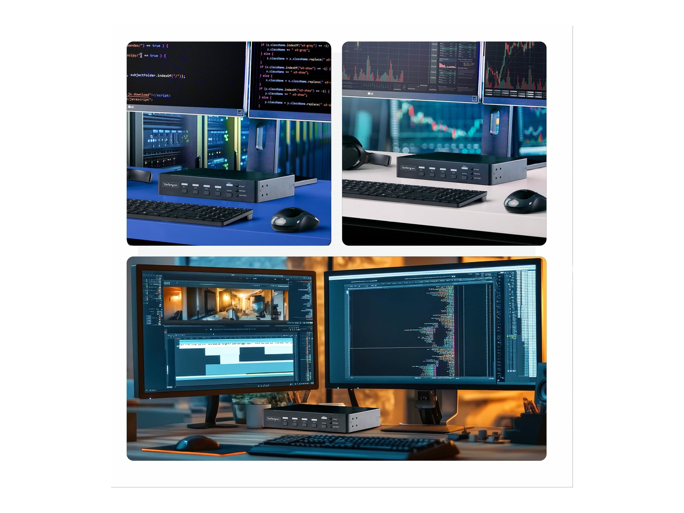 STARTECH 4-Port DP KVM Mouse Roaming