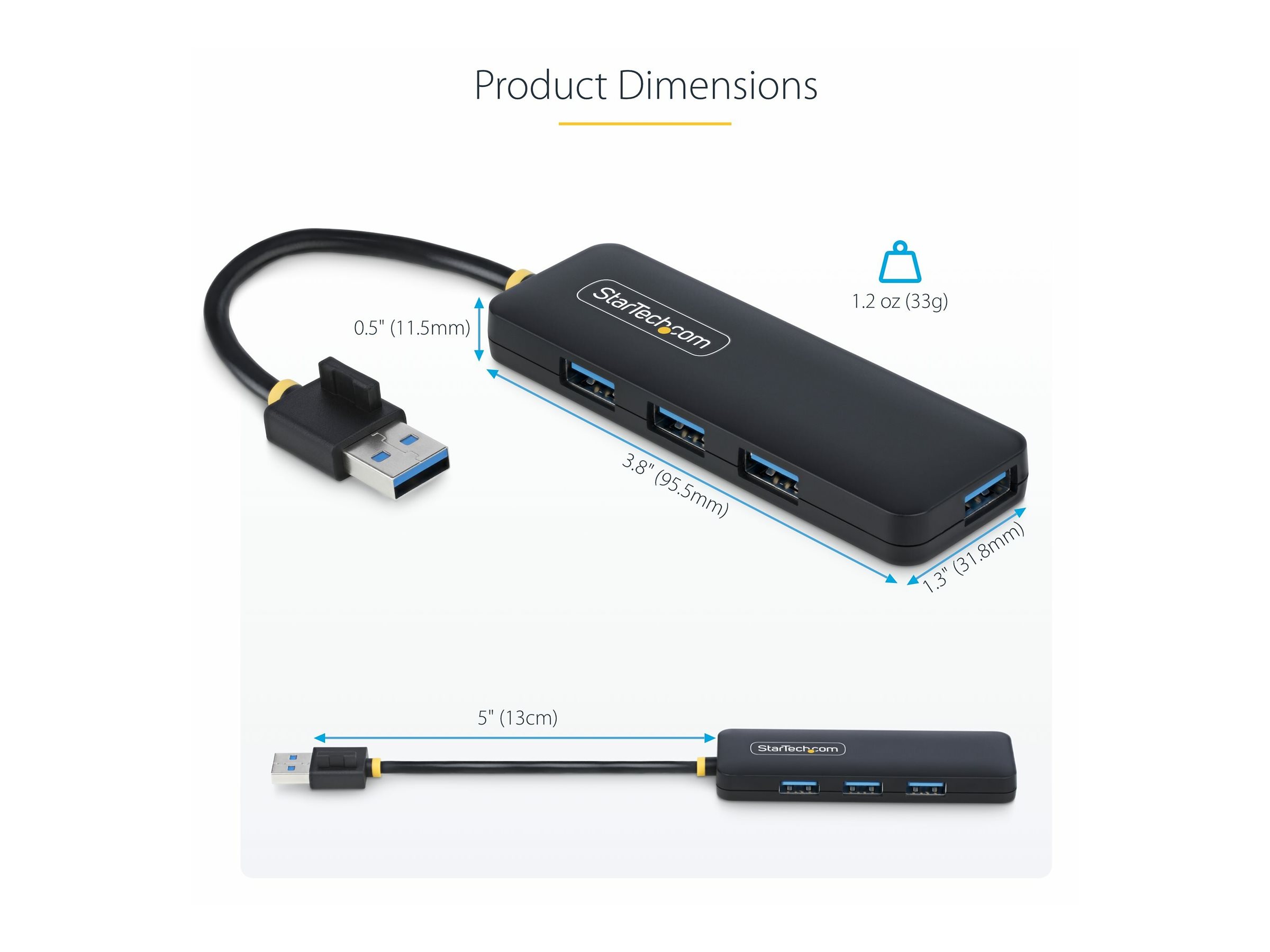 STARTECH 4-Port USB-A Hub 5Gbps