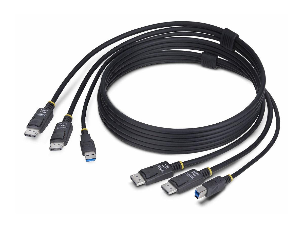 STARTECH 1,8m Dual DP und USB KVM Kabel
