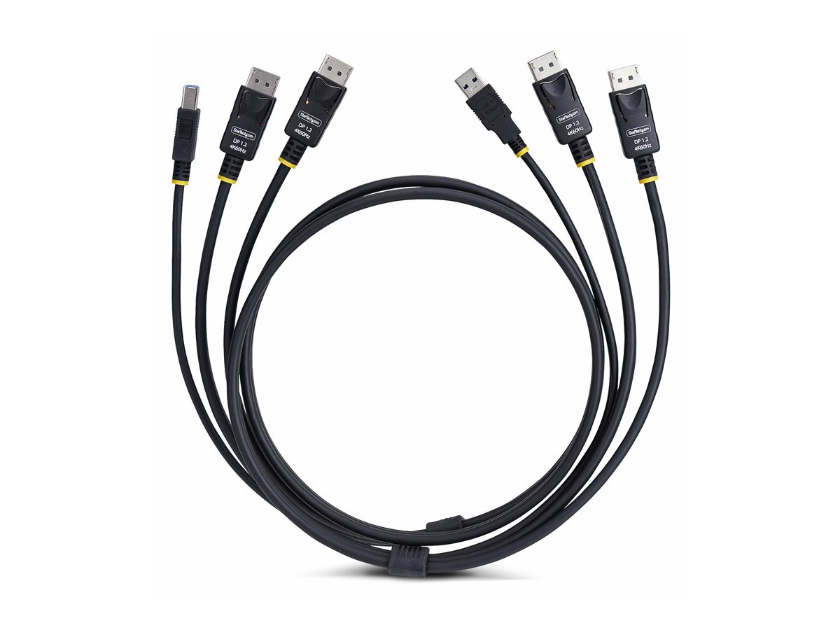 STARTECH 1,8m Dual DP und USB KVM Kabel