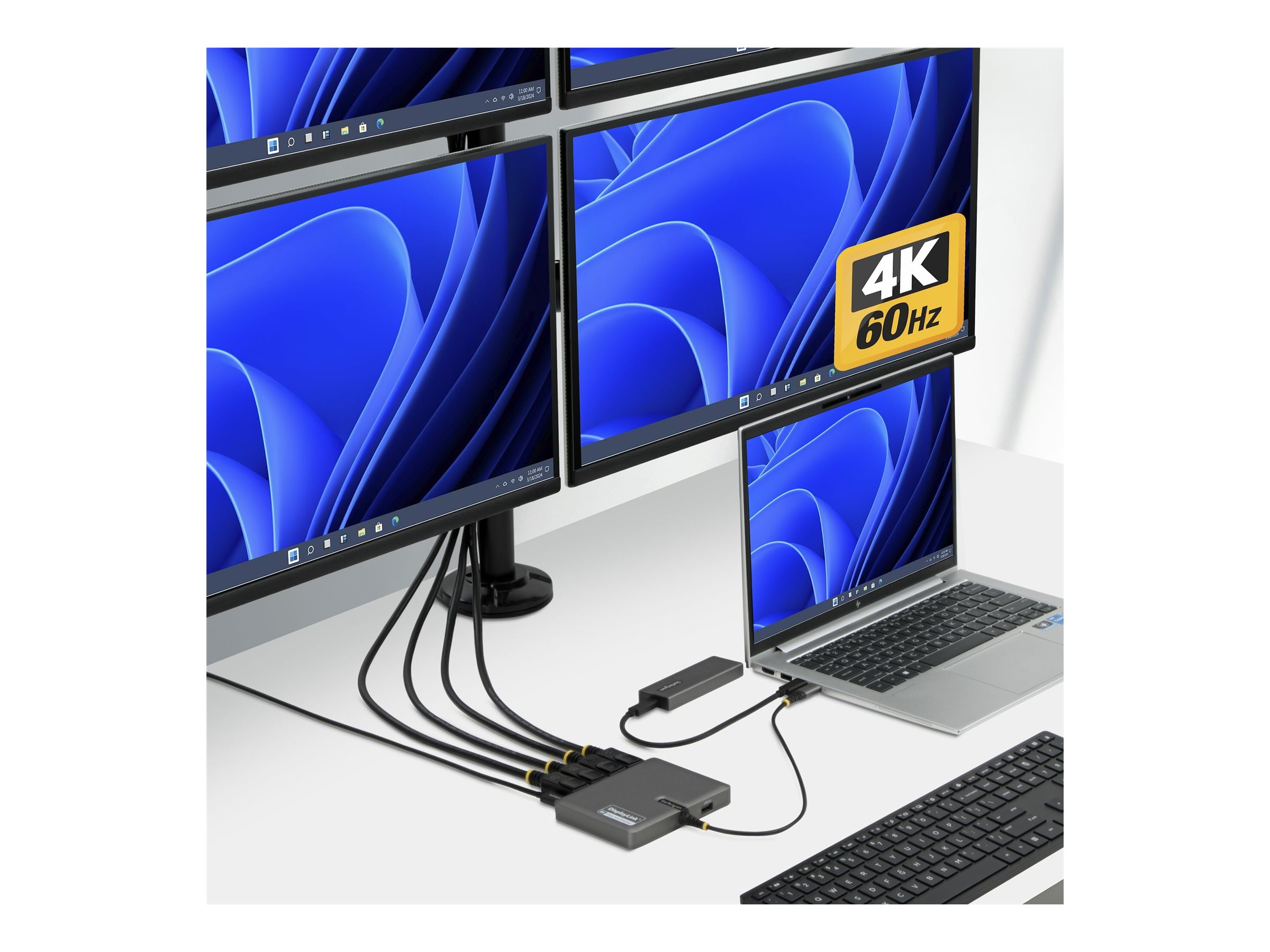 STARTECH USB-C zu 4-Monitor DP Adapter