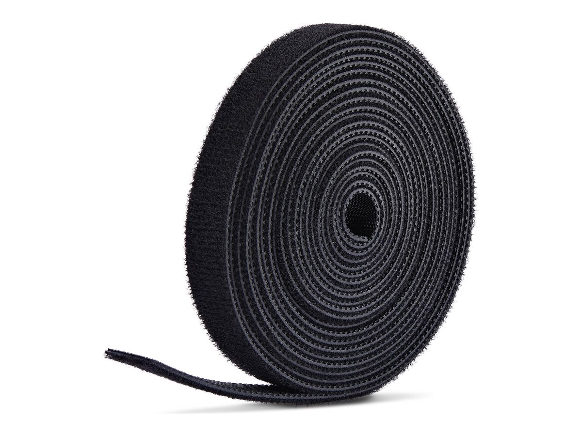 STARTECH 22,8m Klettbandrolle schwarz