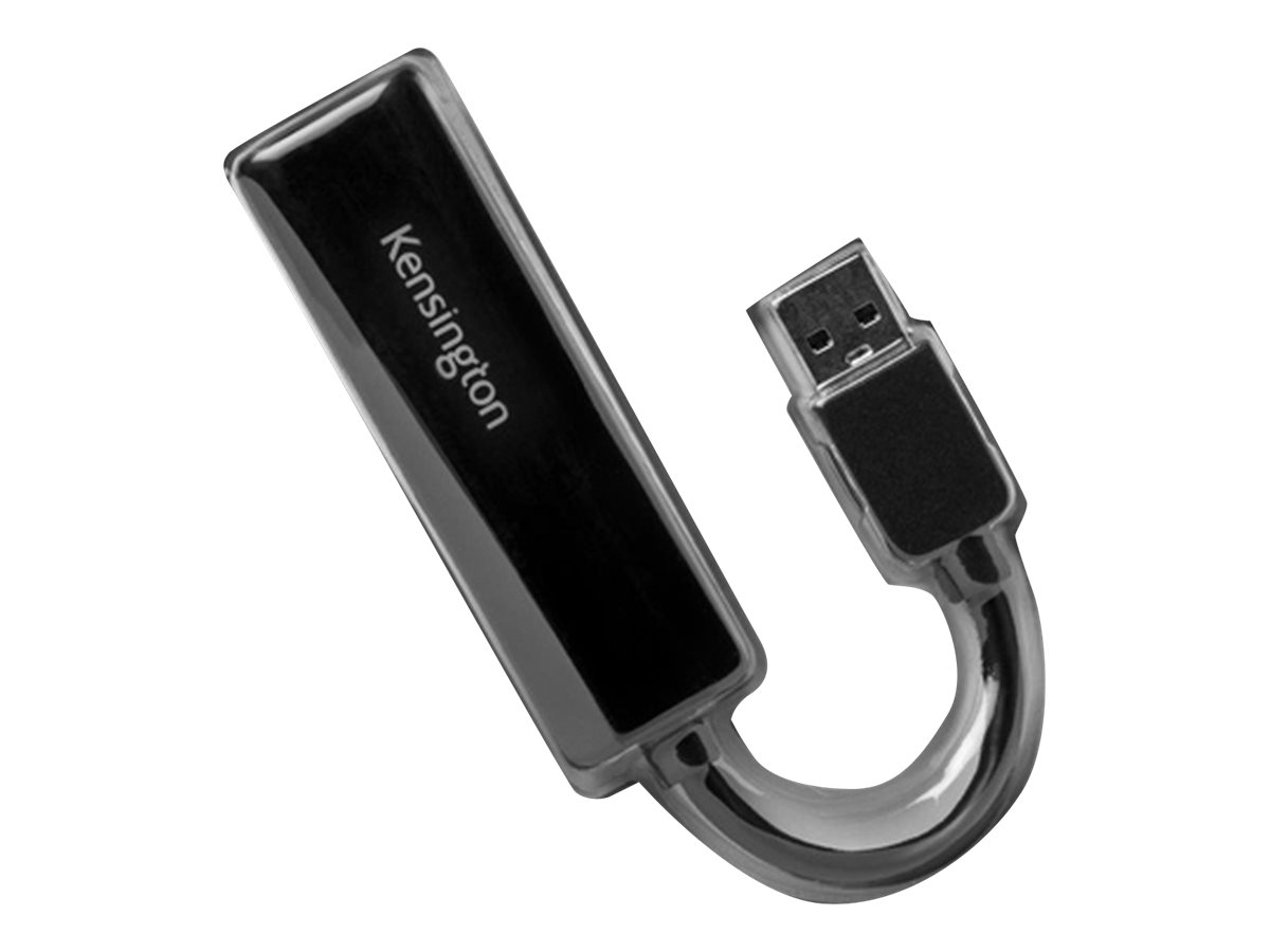 Kensington UA0000E USB-A-Ethernet-Adapter – schwarz