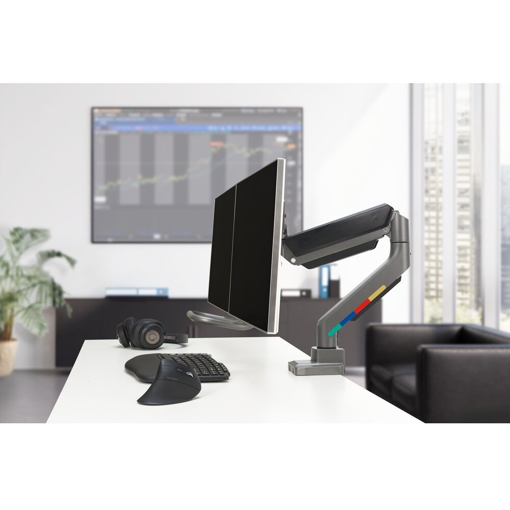 Kensington Monitorarm    32,2TFT,2Gel.max.9kg,grau SmartFit