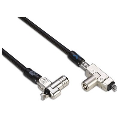 Kensington Slim N17 2.0 Laptopschloss mit zwei Schließköpfen für Wedge-Shaped Security Slots