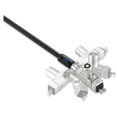 Kensington Slim N17 2.0 Laptopschloss mit zwei Schließköpfen für Wedge-Shaped Security Slots