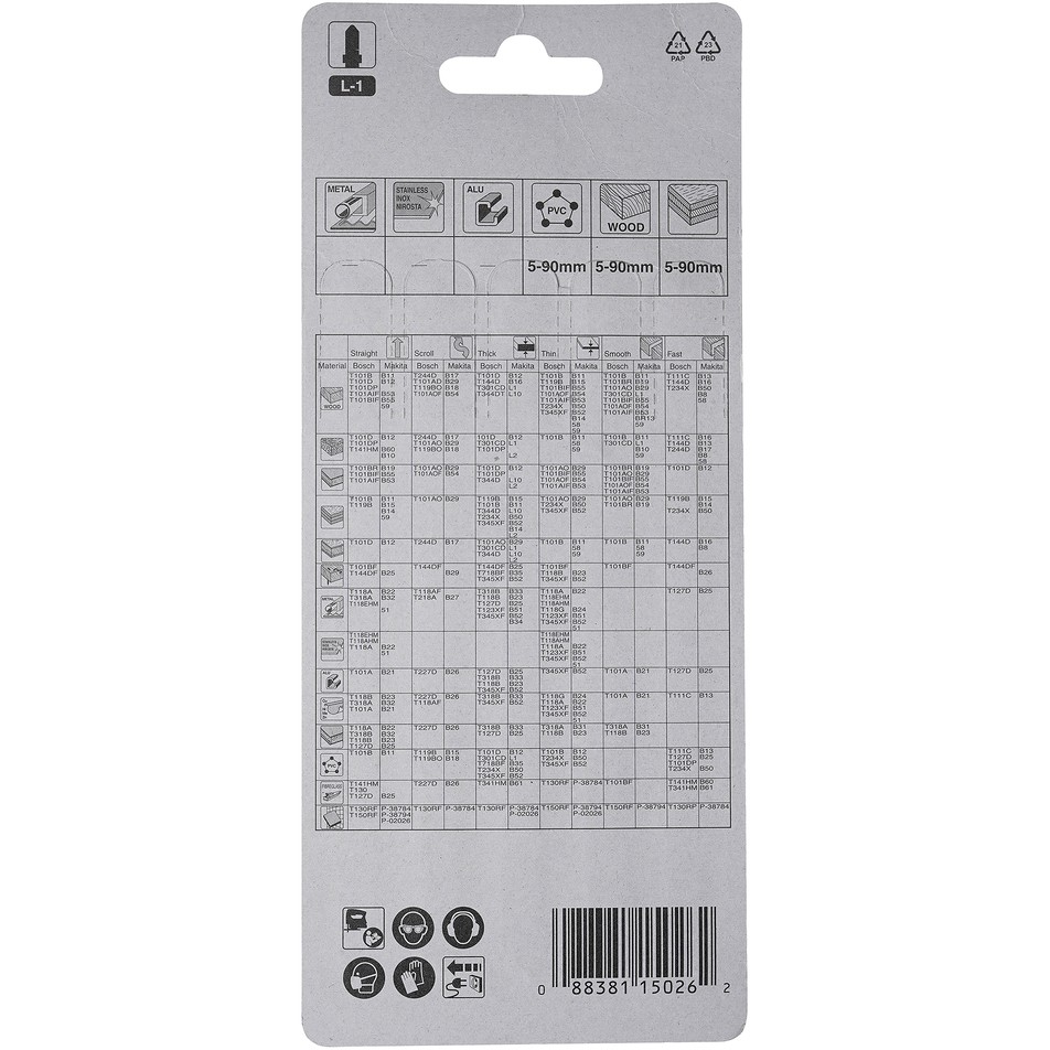 Makita A-86290 Stichsägeblatt L-1