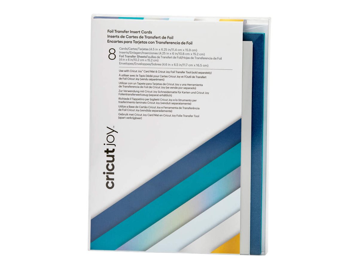 CRICUT Insert Cards FOIL Blue Lagoon (P)