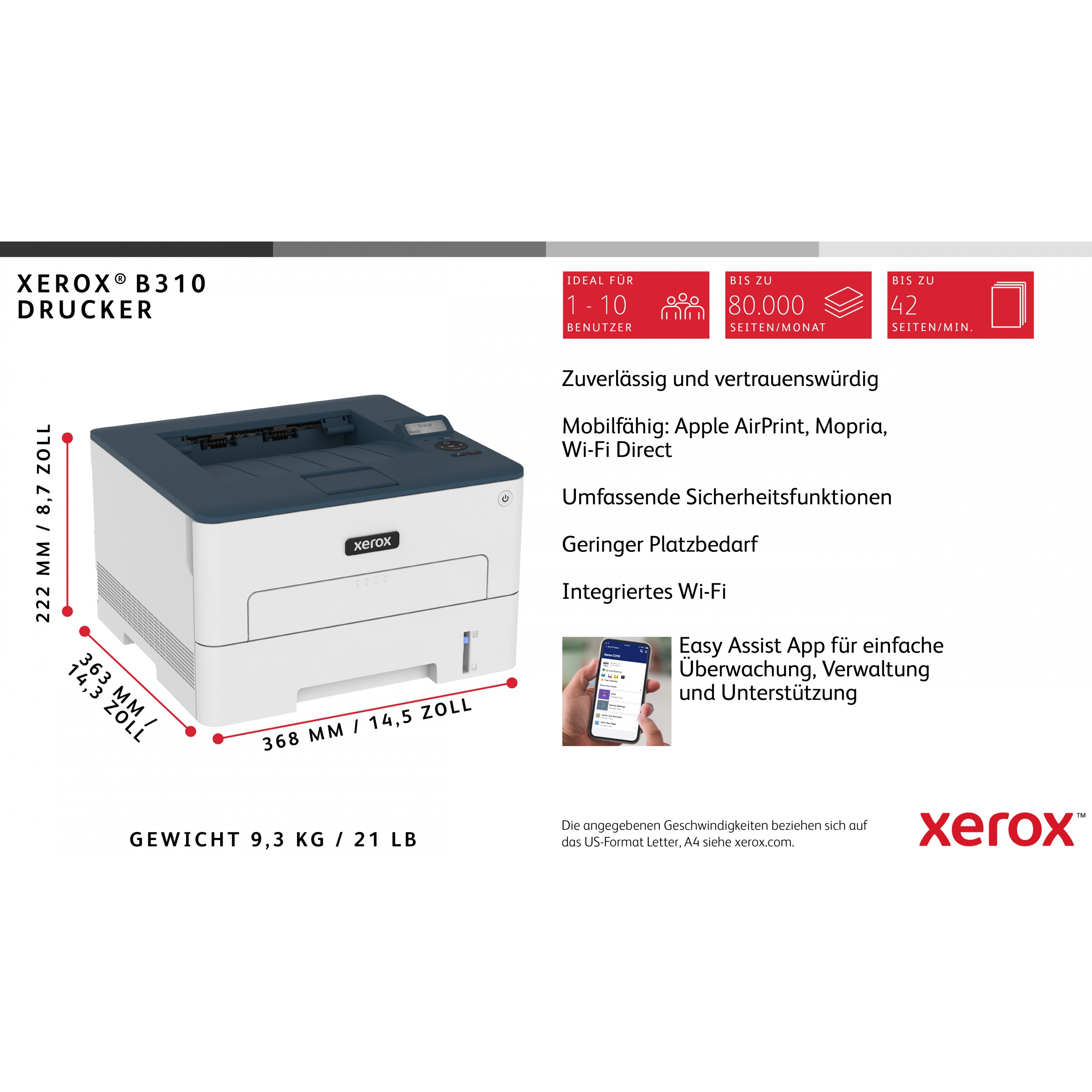 Xerox B310V_DNI laser printer