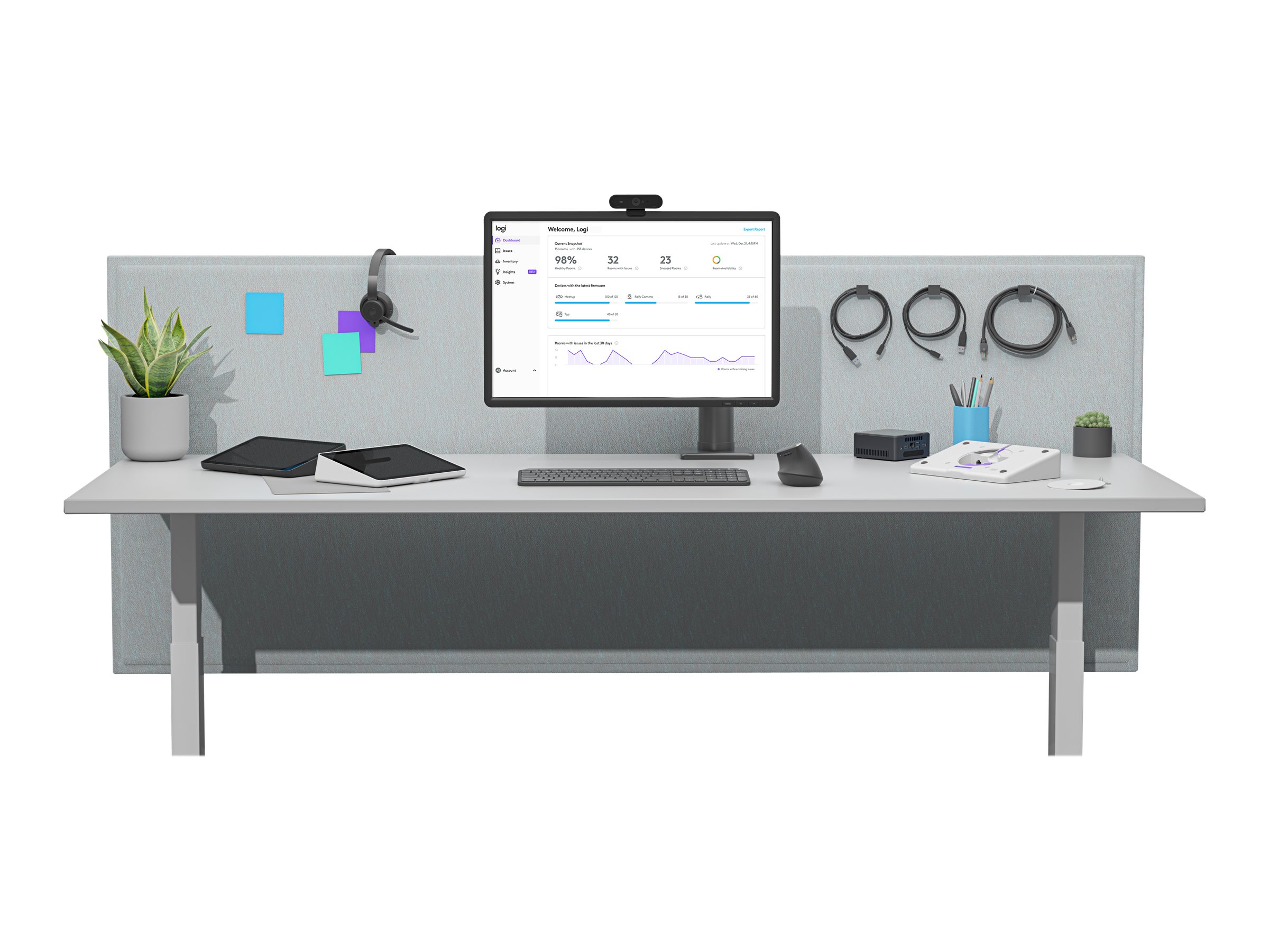 Logitech Tap IP 25,6 cm (10.1) 1280 x 800 Pixel 802.11a, 802.11b, 802.11g, Wi-Fi 4 (802.11n), Wi-Fi 5 (802.11ac) Bluetooth