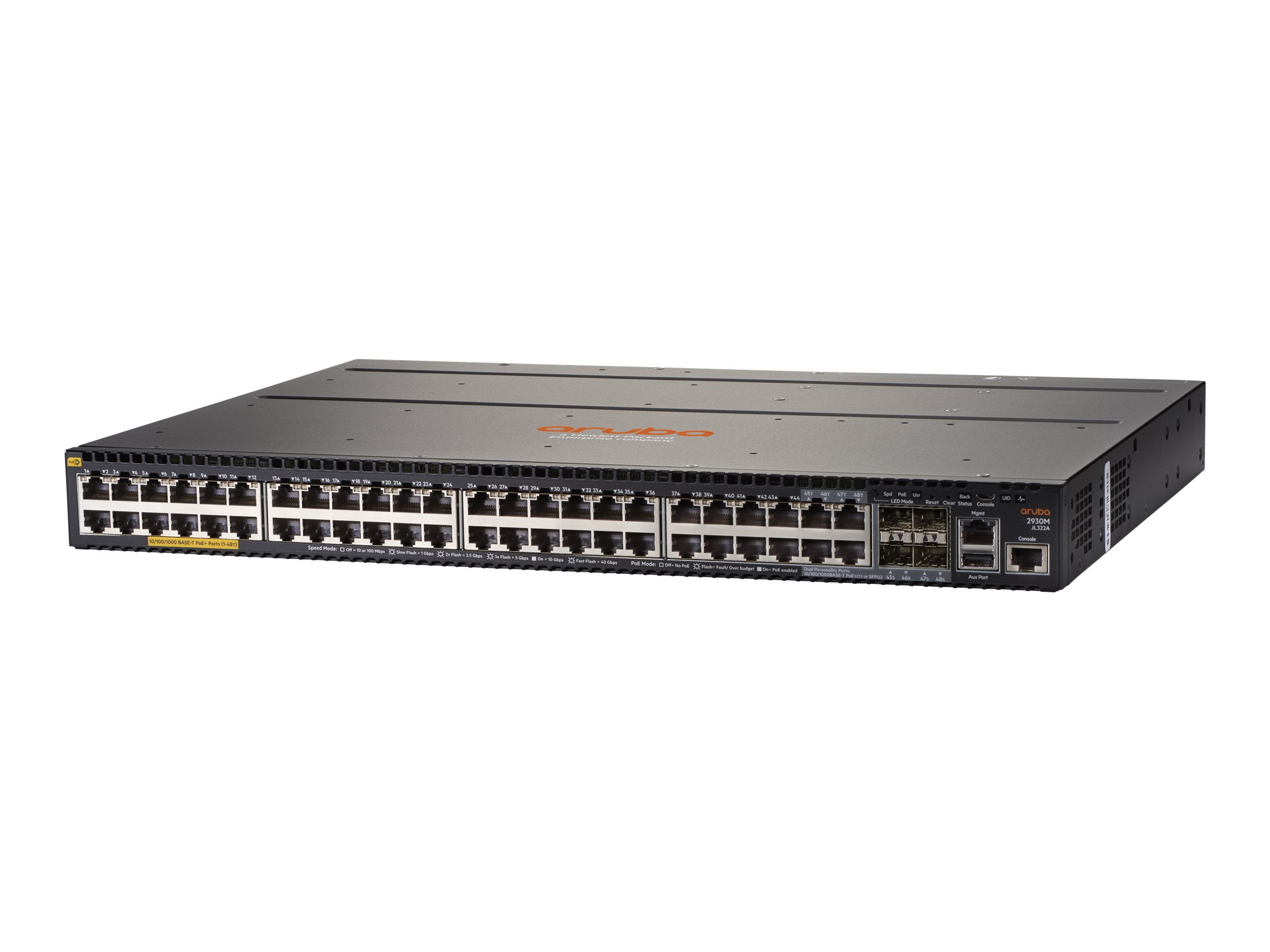 HPE Aruba Networking 2930M 48G PoE+ 1-slot Switch