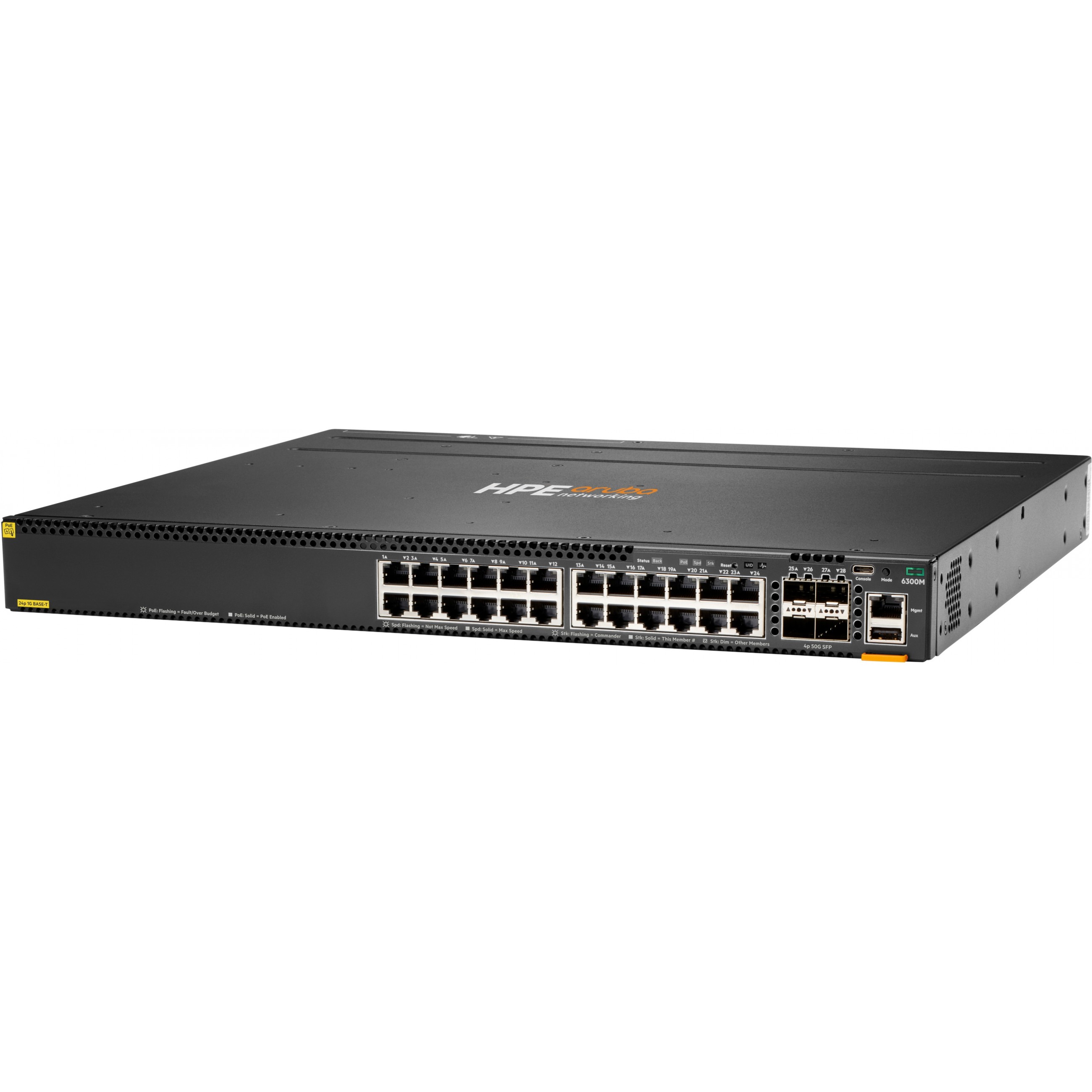 HPE Aruba 6300M 24G CL4 PoE 4SFP56 Swch
