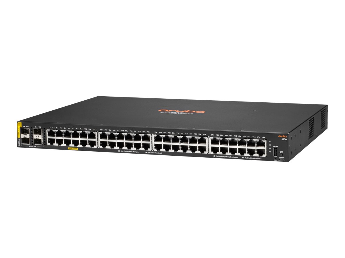 HPE Aruba 6100 48G CL4 PoE 4SFP+ Switch