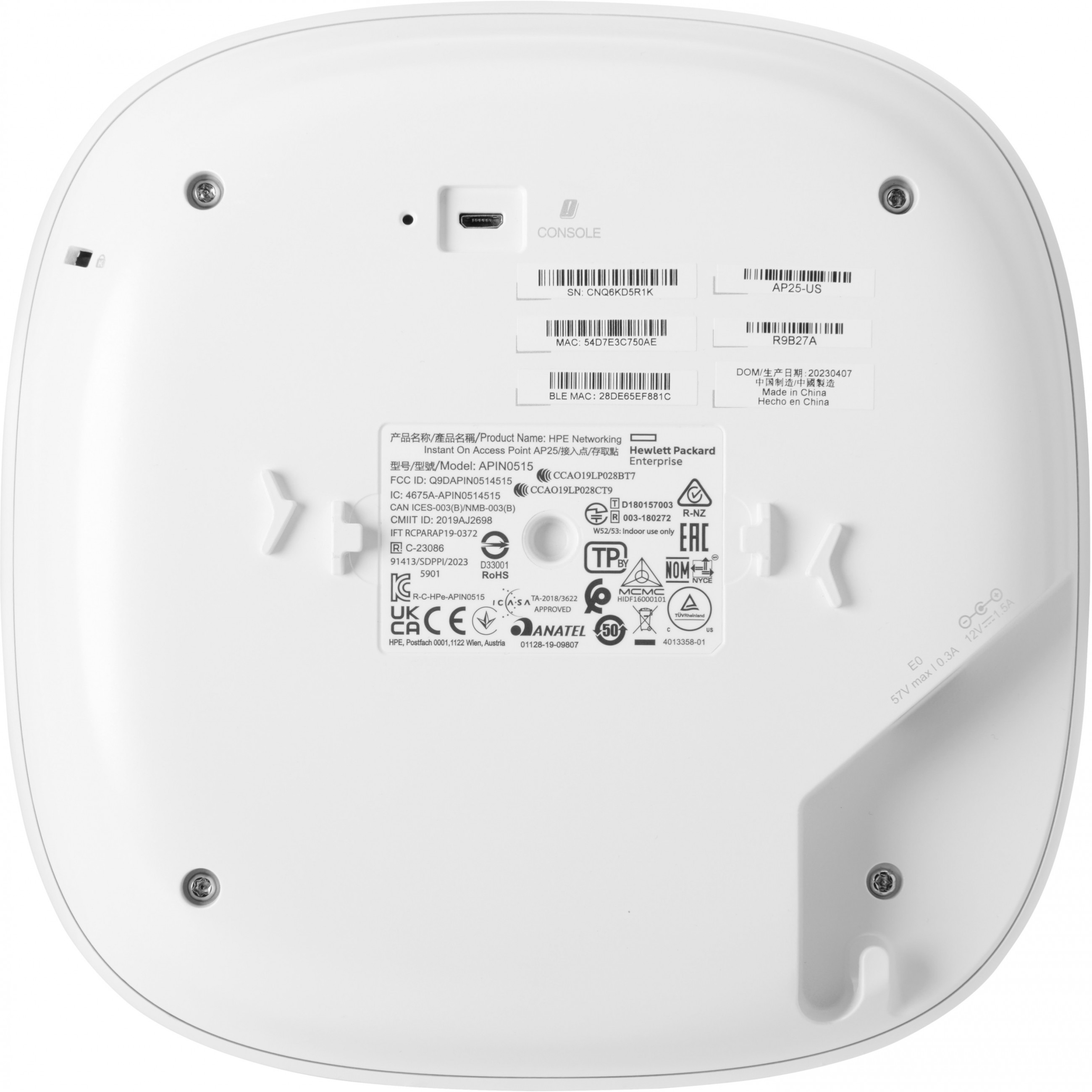 HPE Aruba Instant ON AP25 (RW) - Funkbasisstation