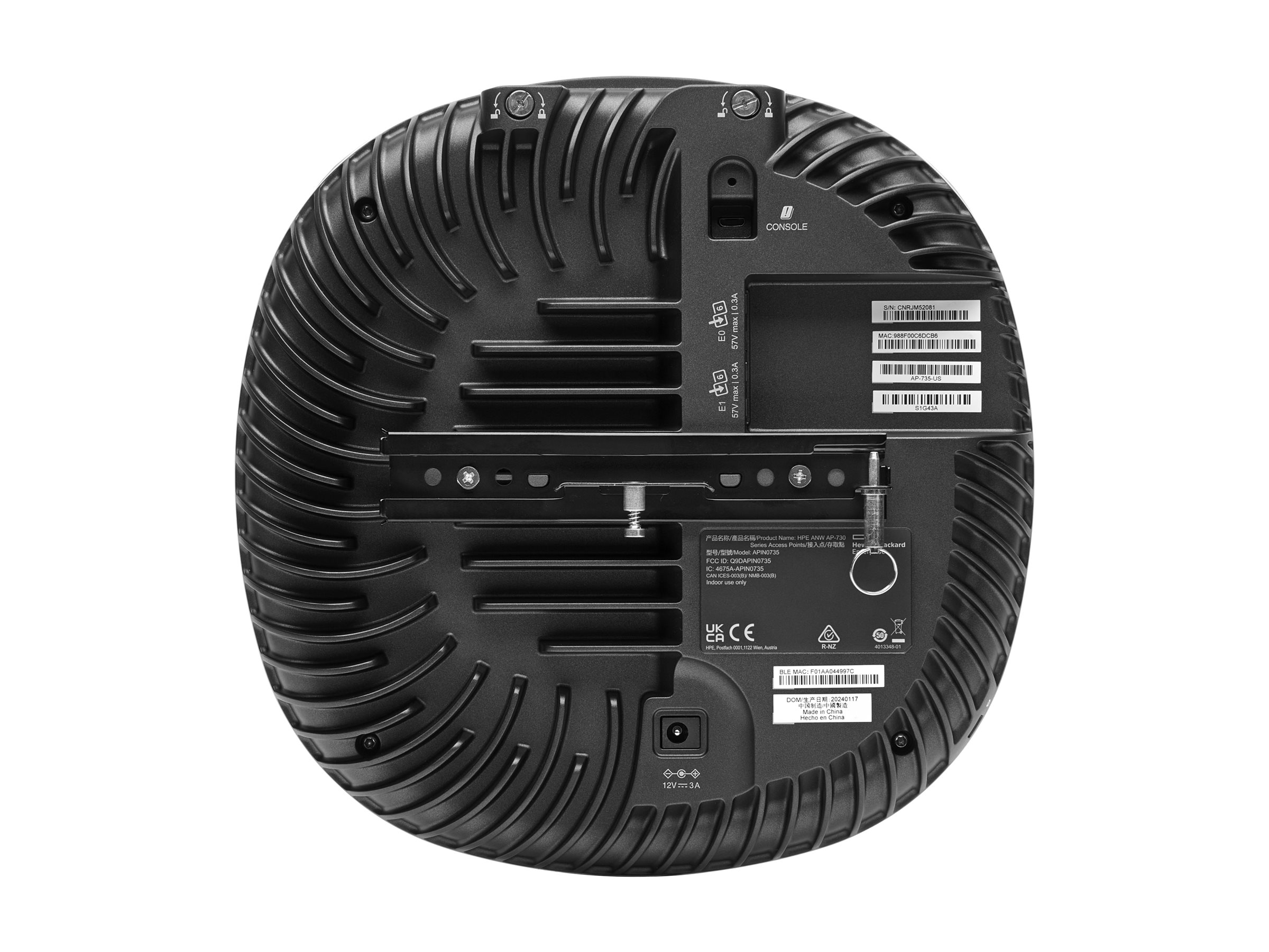 HPE Aruba Networking AP-735 (RW) Tri Radio 2x2 Wi-Fi 7 Internal Antennas 5-pack Campus Access Point