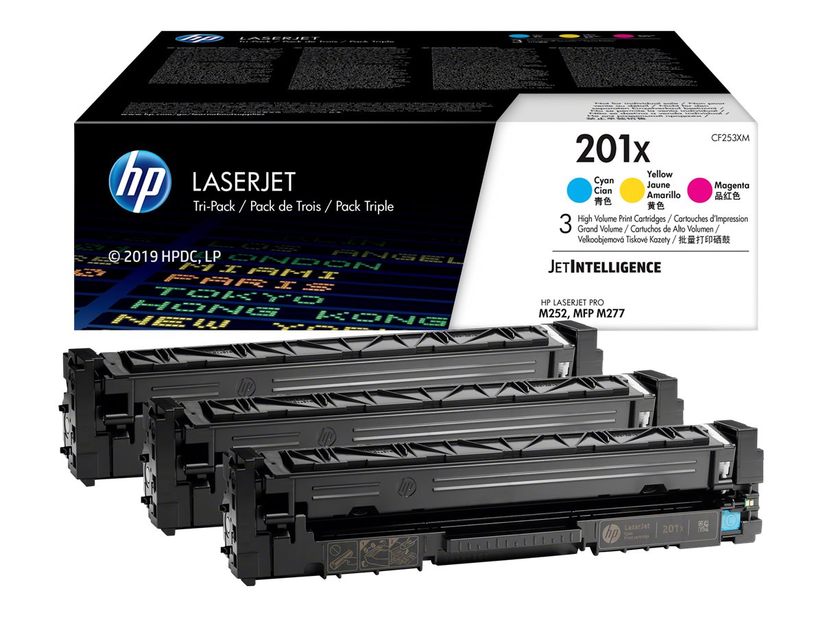 HP 201X  3x  Dreifarbig  LaserJet    Tonerpatrone