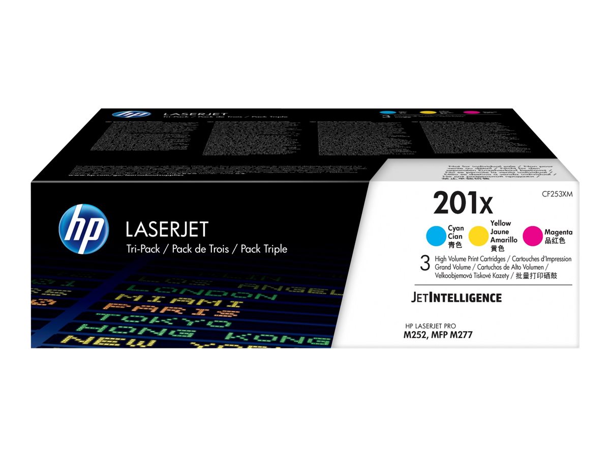 HP 201X  3x  Dreifarbig  LaserJet    Tonerpatrone