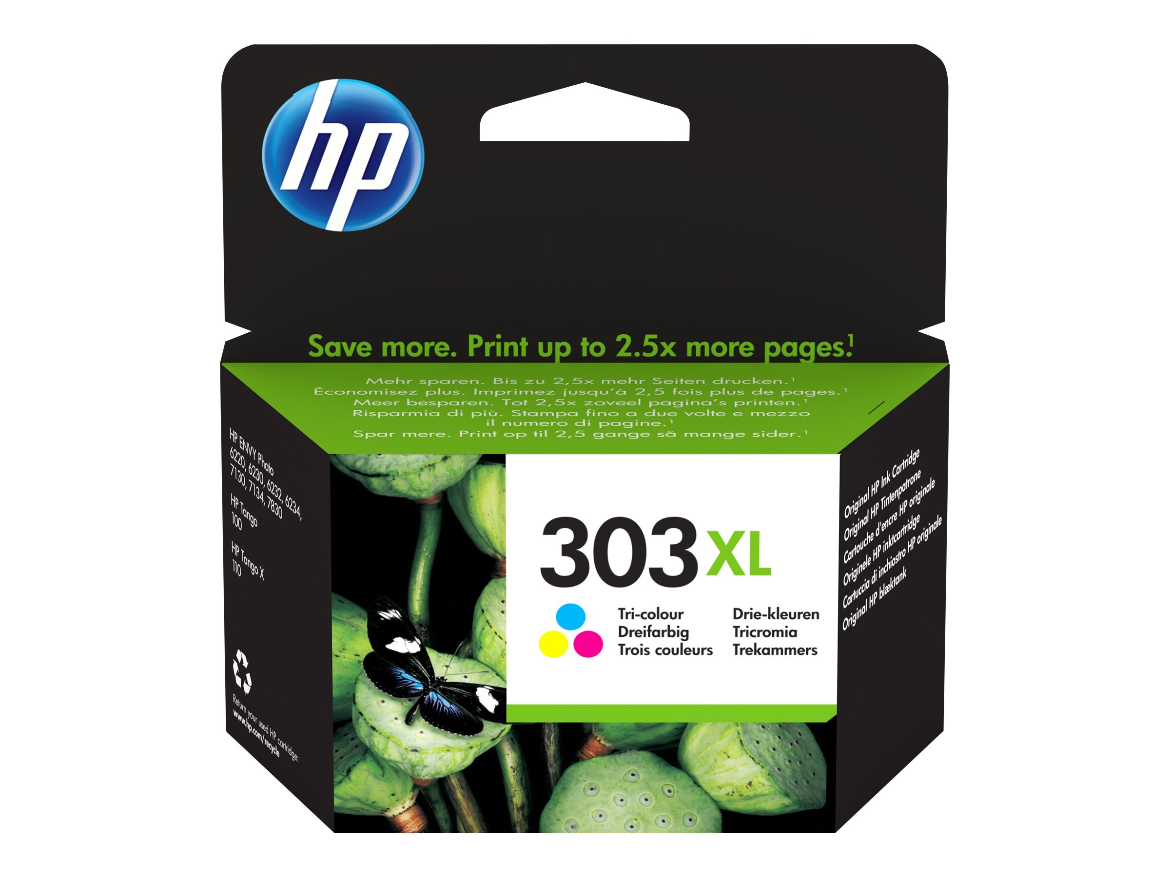HP 303XL High Yield Tri-color Original ink cartridge