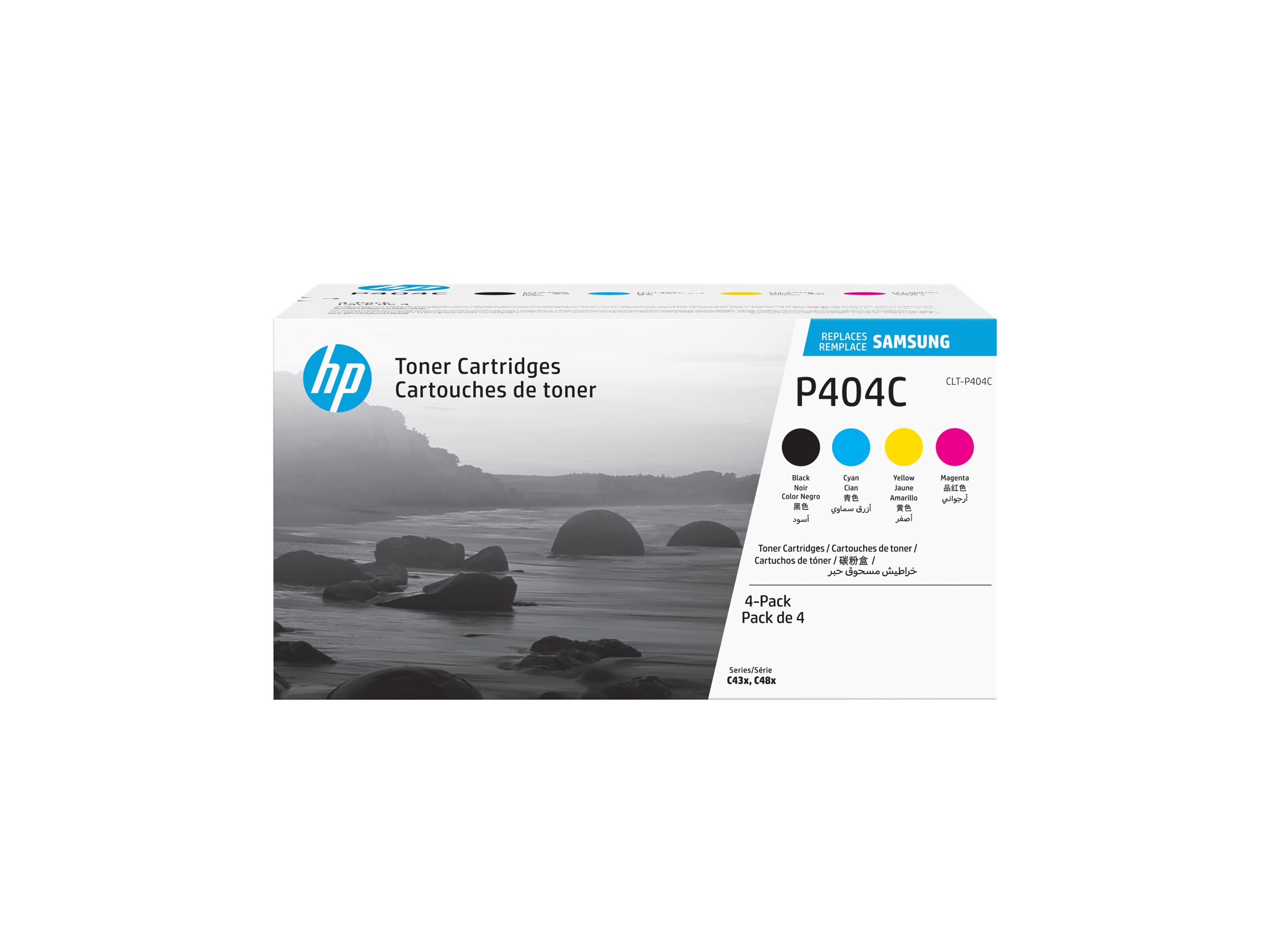 HP ersetzt Samsung CLT-P404C 4er Pack Schwarz Farbe Toner