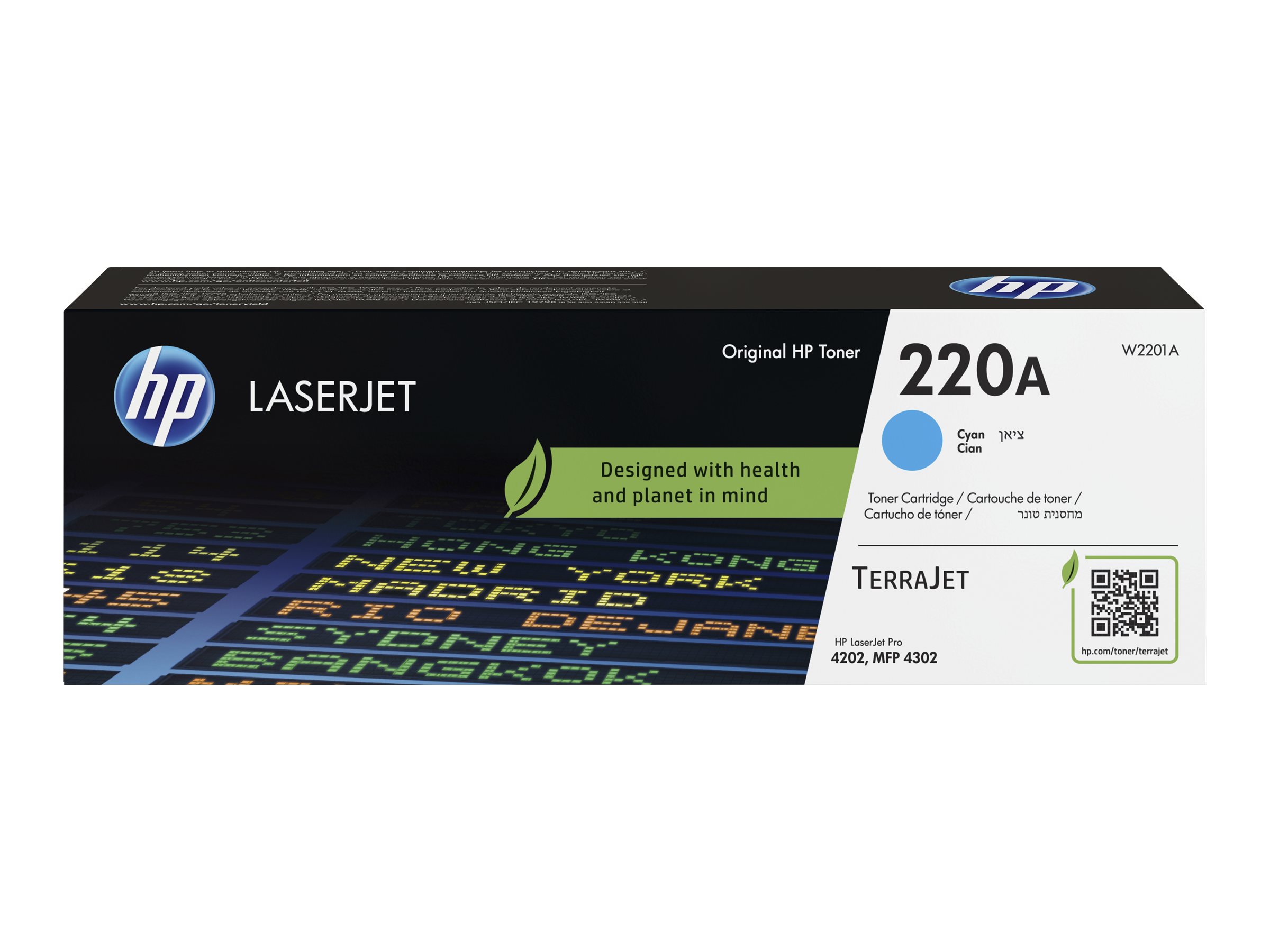 HP 220A Cyn LaserJet toner cartridge