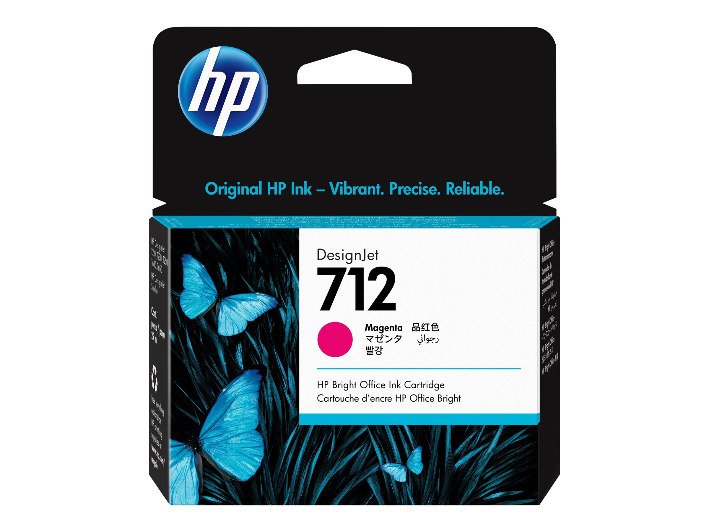 HP 712 Magenta DesignJet Druckerpatrone, 29 ml