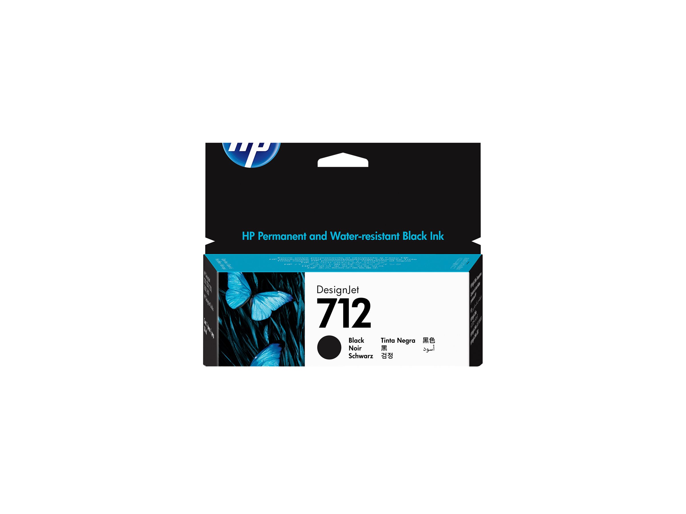 HP 712 Schwarz DesignJet Druckerpatrone, 38 ml