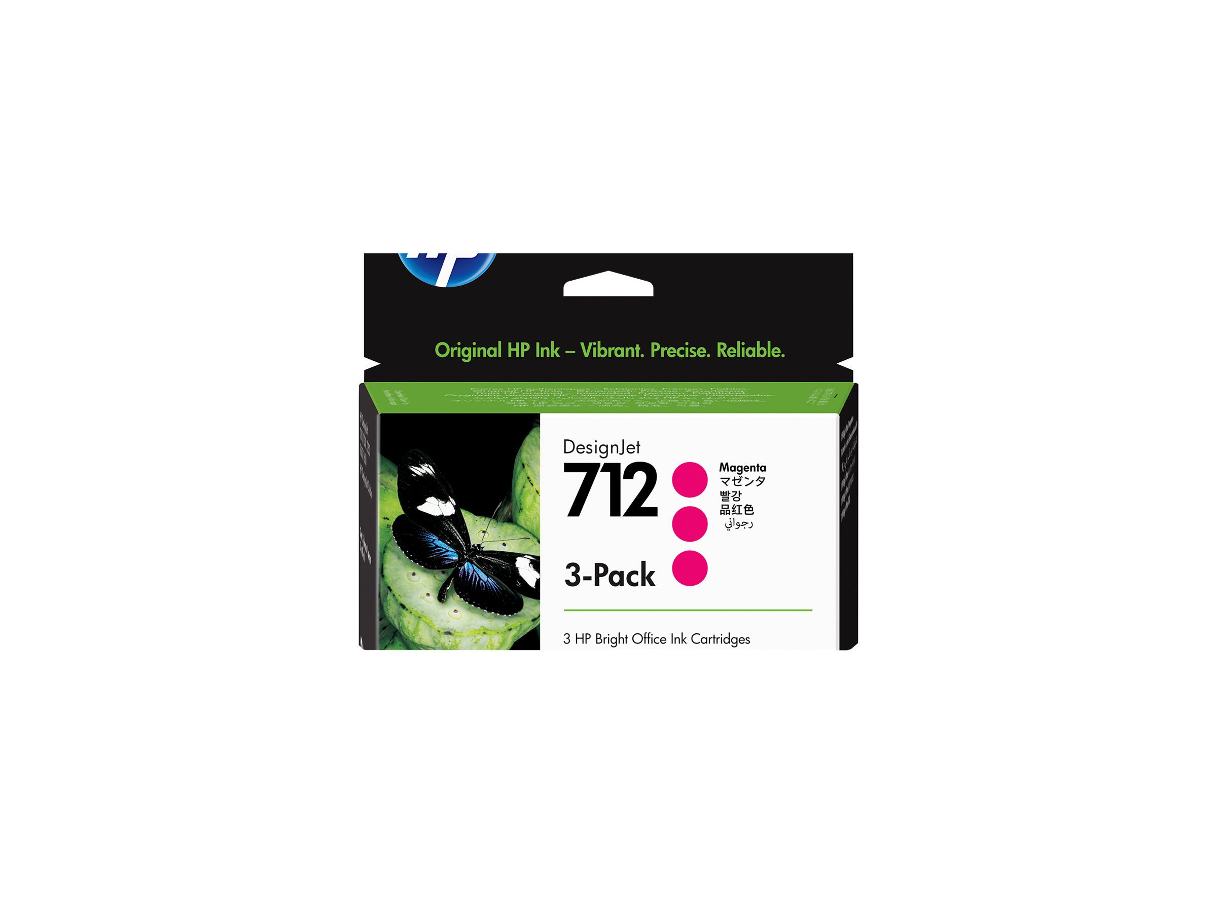 HP 712 3er-Pack Magenta DesignJet Druckerpatrone, 29 ml