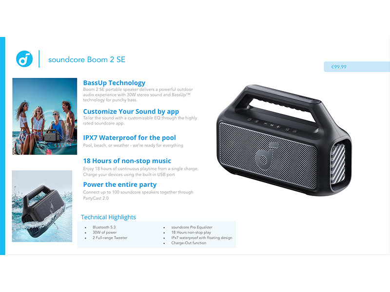 ANKER Soundcore Boom 2 SE