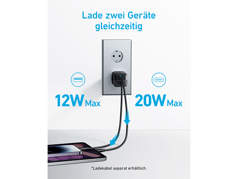 ANKER 323 Charger 33W 1A1C black