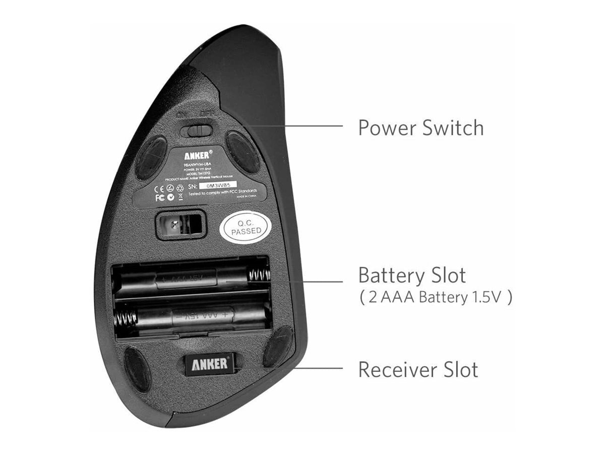 ANKER A7852 kabellose ergonomische Maus