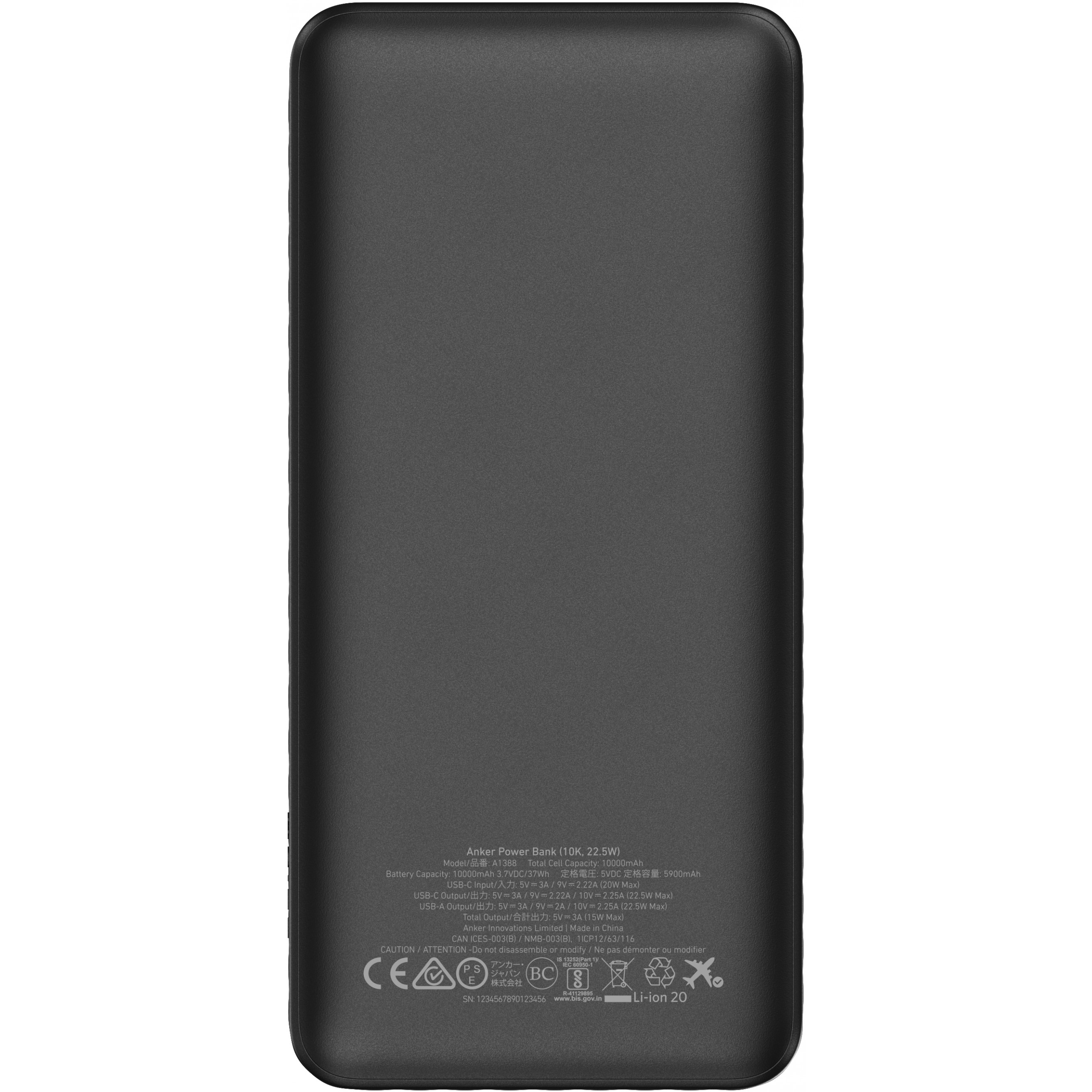 ANKER PowerBank 10.000mAh 22,5W 1C1A bk