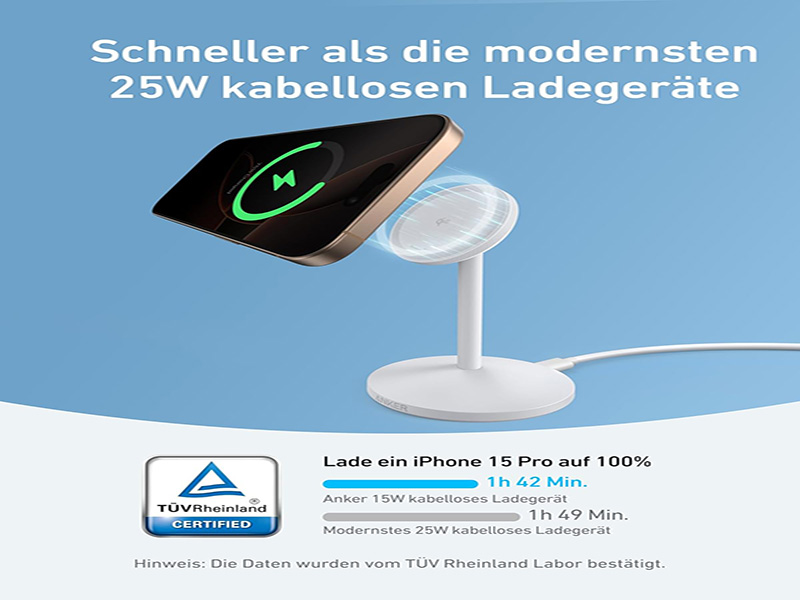 ANKER MagGo Wireless Charger Stand white