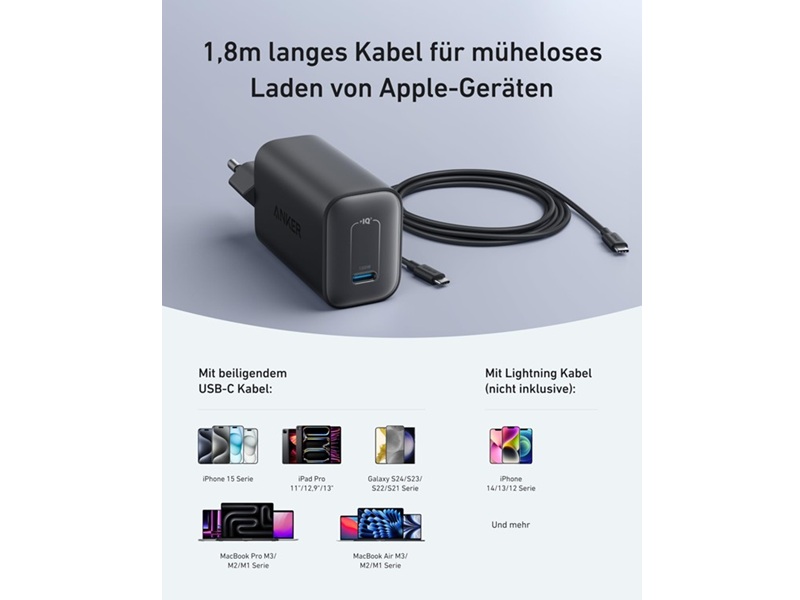 ANKER Nano Charger 100W inkl Kabel weiss