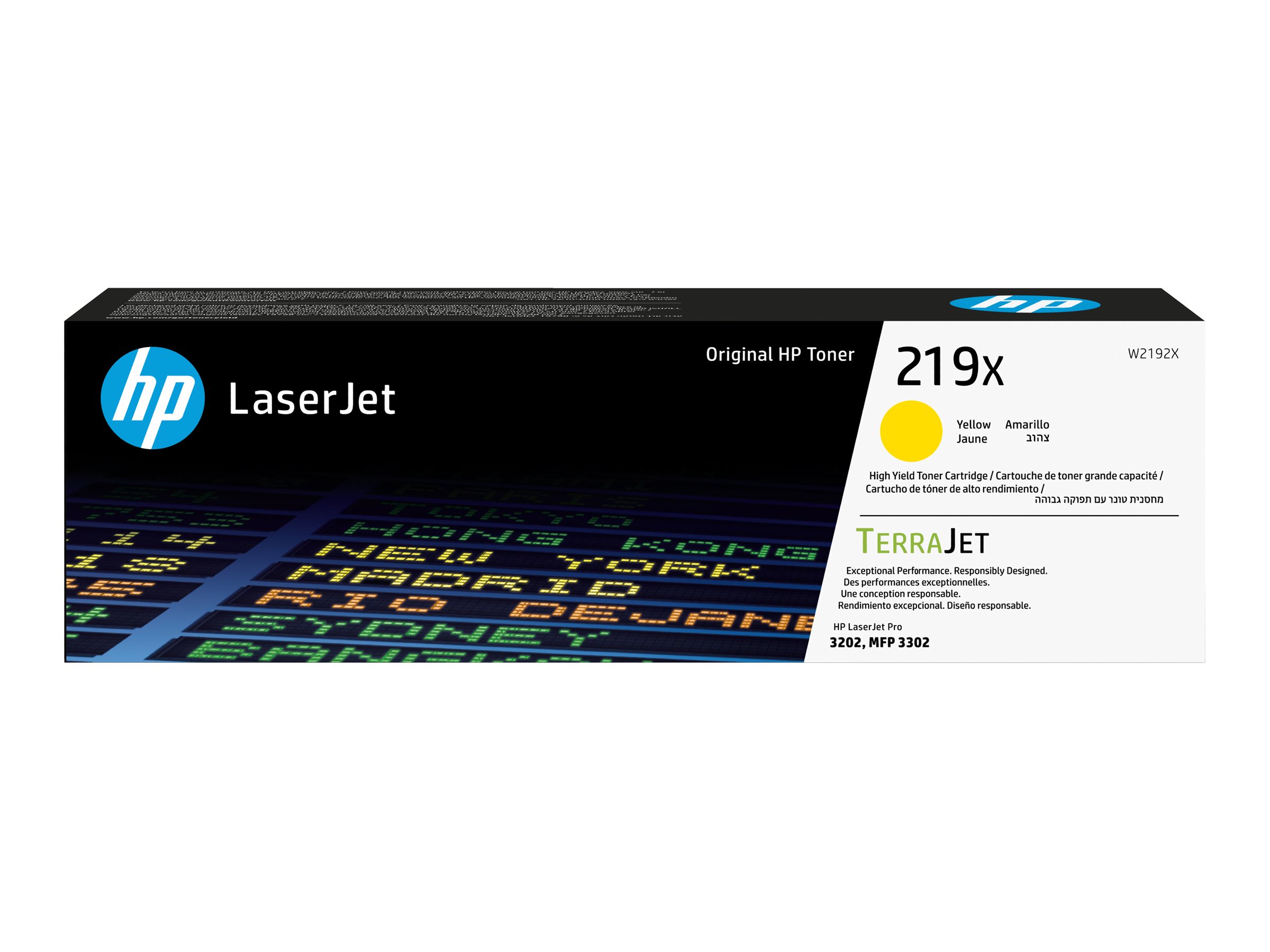 HP 219X HY Yellow Org LJ Toner Cartridge