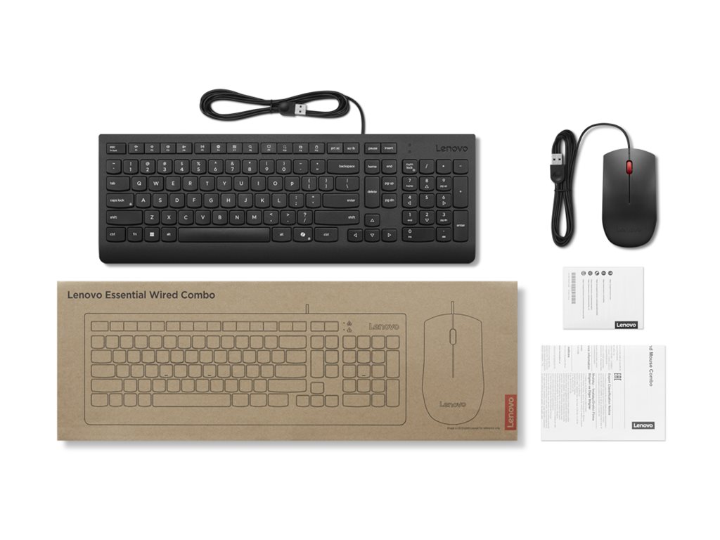 LENOVO Essential Wired combo AI Turkish